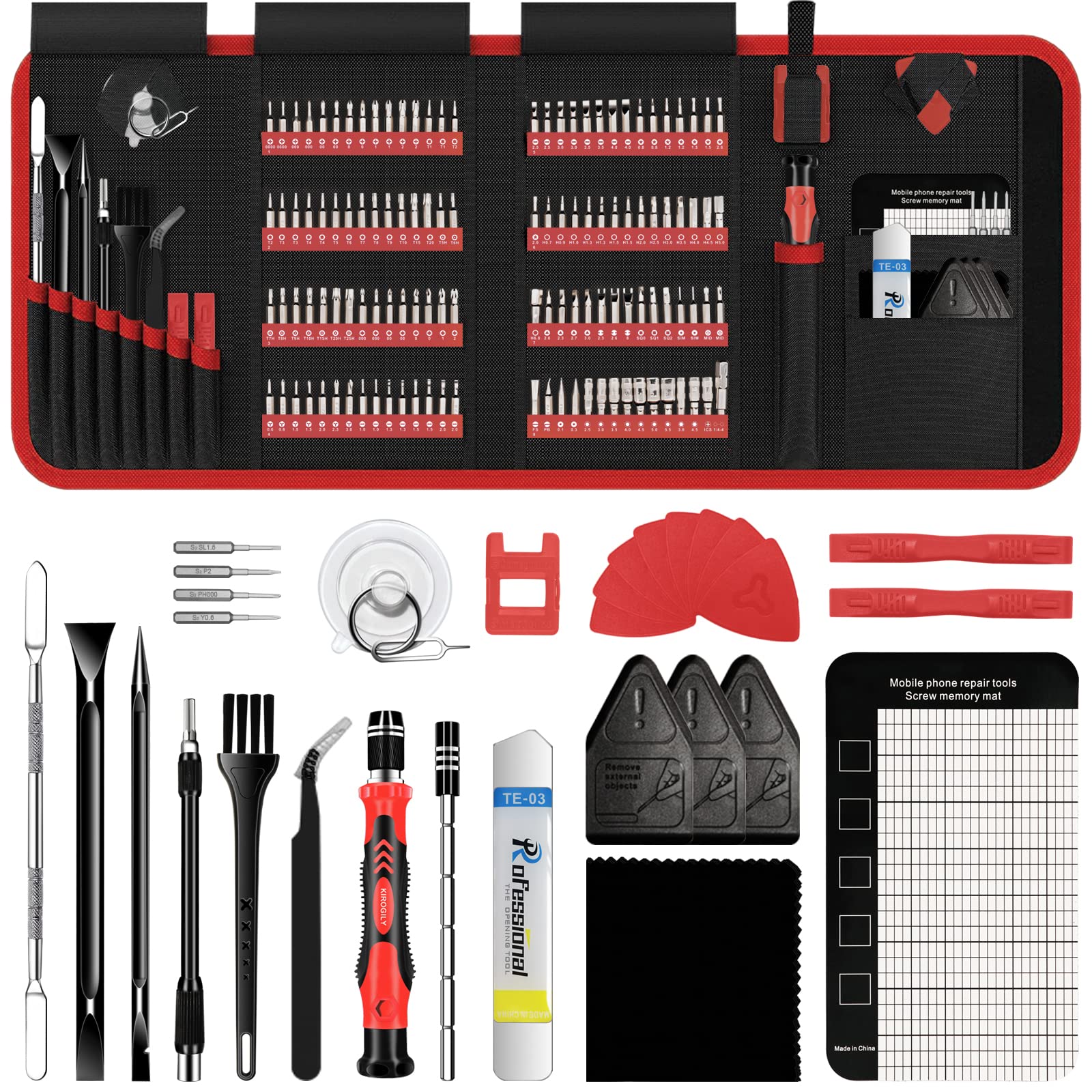150 In 1 Precision Screwdriver Set, Computer Repair Tool Kit, Laptop Screwdriver Kit, Electronics Repair Tool Kit For Pc Macbook