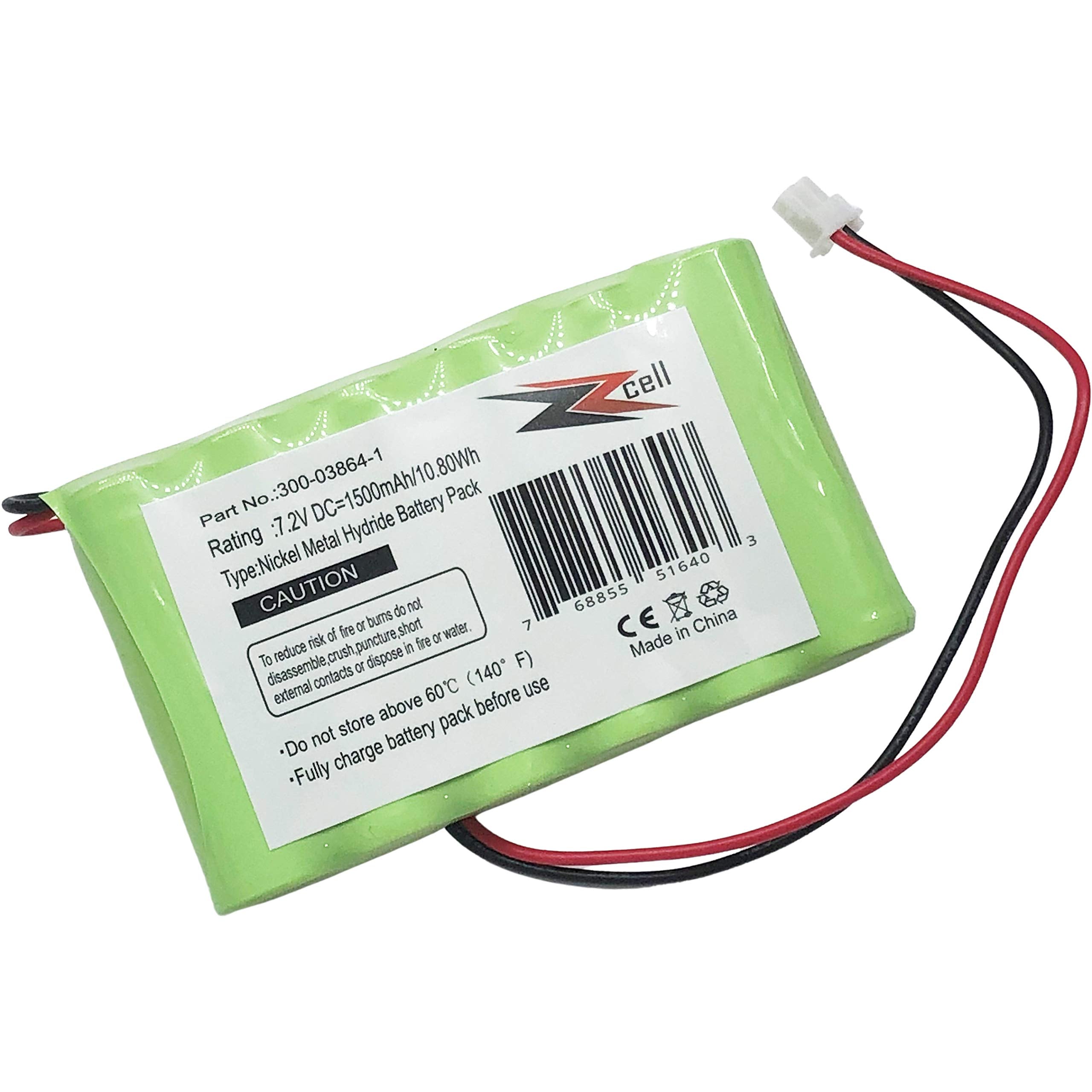 Zzcell� Battery For Honeywell Alarm Lynxrchkithc 781410403291 55026089 Walynx Rchb Sc Walynxrchbsc Lynxrchkit Sc Ademco 300 03865, 7.2V, 1500Mah (Note: Please Check Part No. Before Purchase)