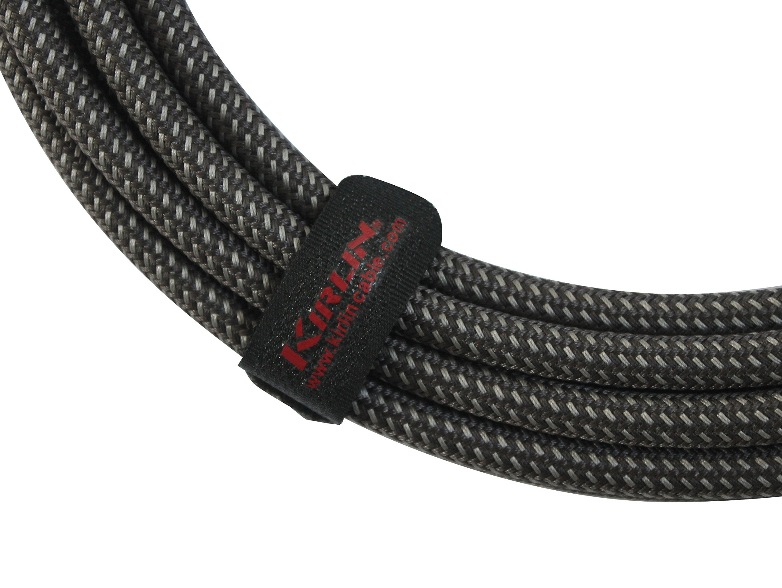 Kirlin Cable Iwb 202Bfgl 20/Ca 20 Feet Premium Plus Instrument Cable, Carbon Gray Woven Jacket