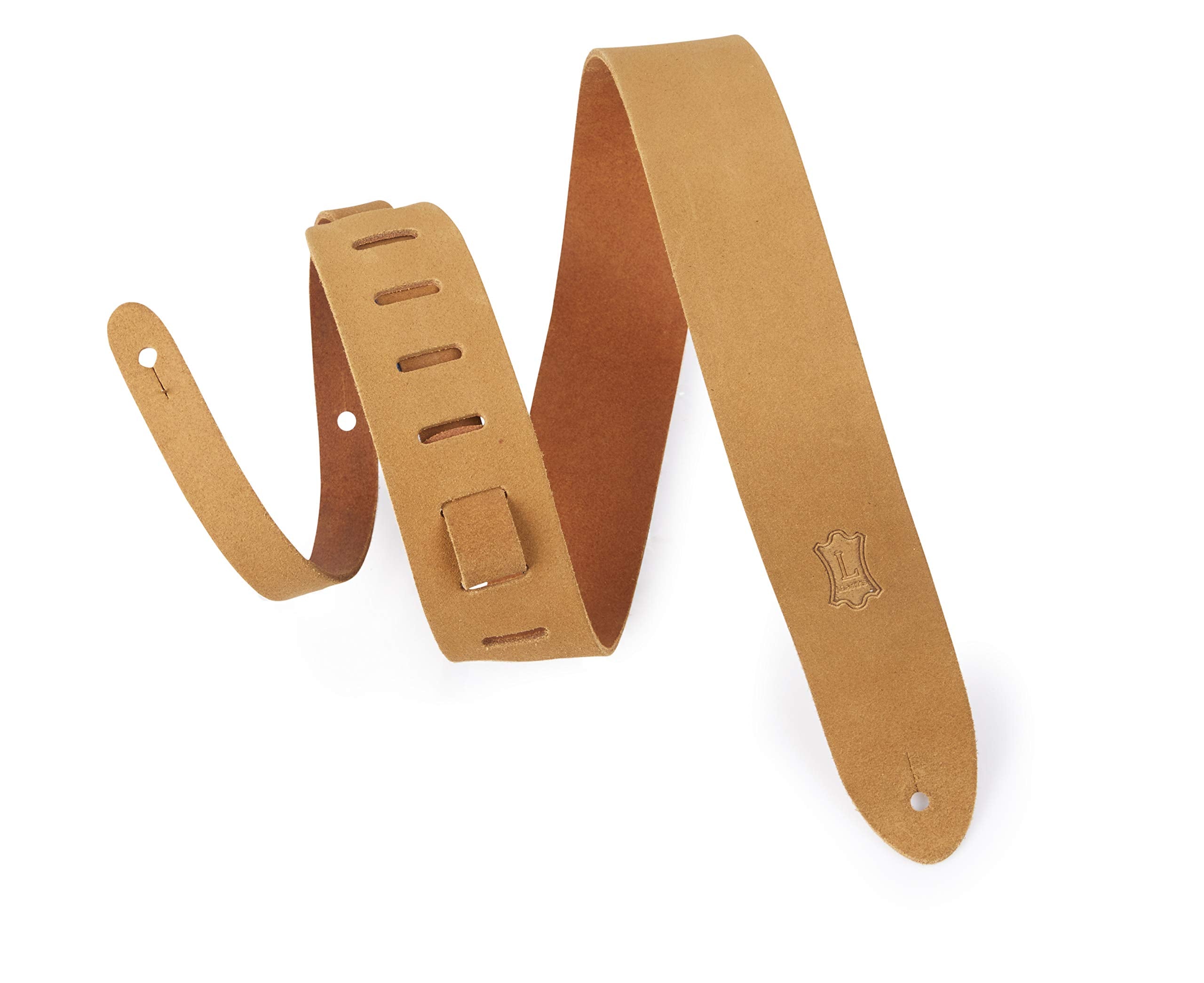Levy'S Leathers 2'' Suede Leather Guitar Strap; Extra Long   Tan (M12Oh Xl V2 Tan)