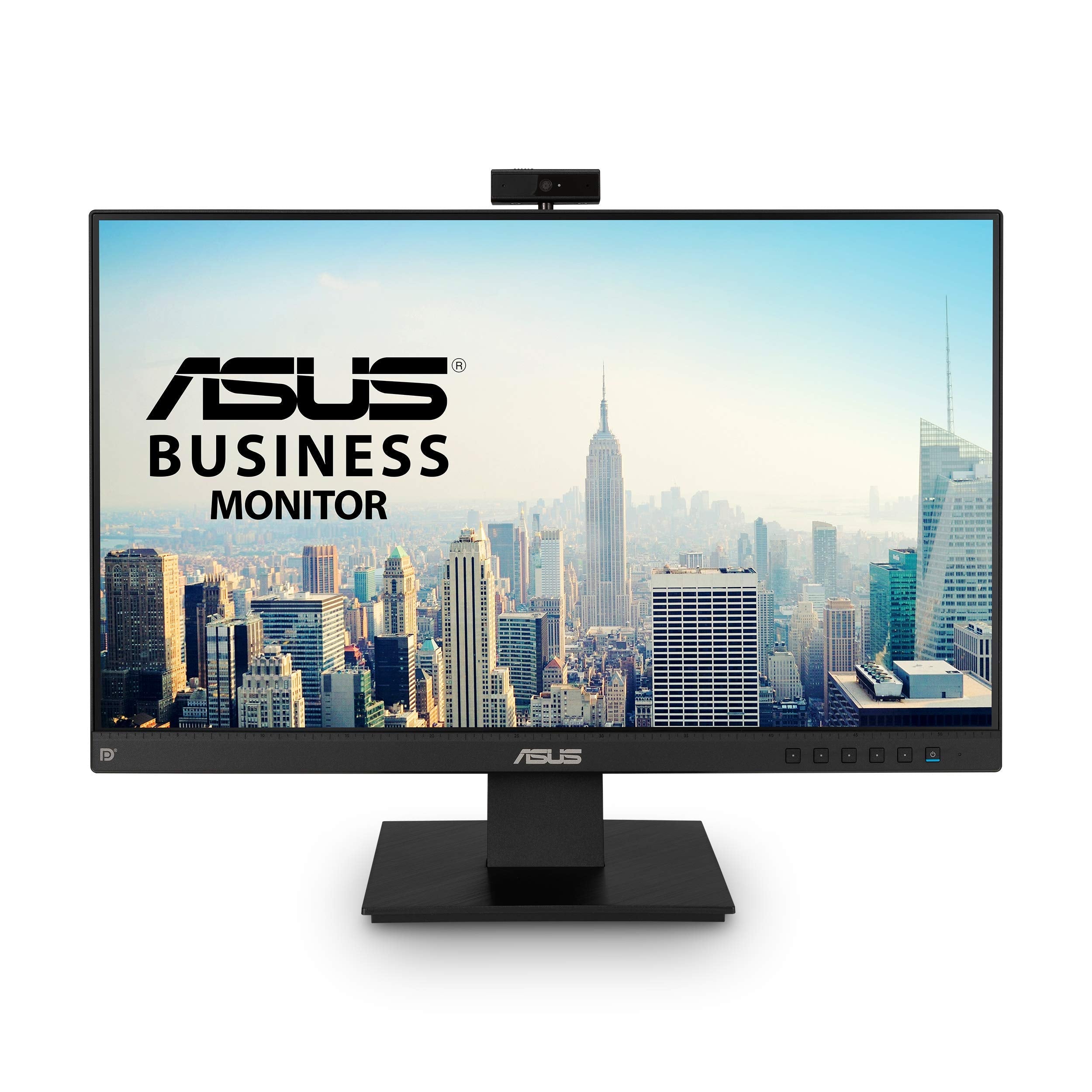 ASUS BE24EQK 23.8 Business Monitor with 1080P Full HD IPS, Eye Care, DisplayPort HDMI, Frameless, Builtin Adjustable 2MP Web