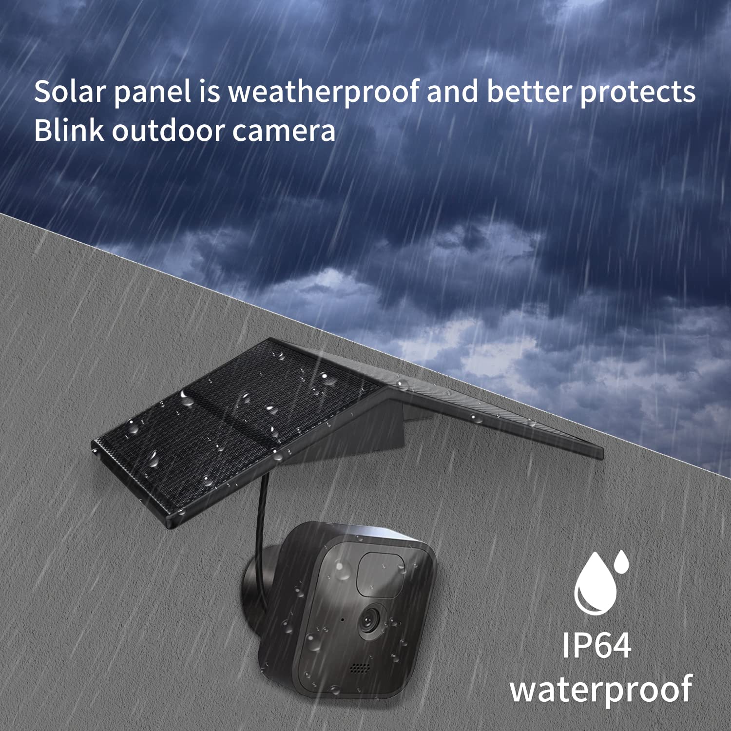 2Pack Solar Panel Compatible With Blink Outdoor, Blink Outdoor (3Rd Gen) & Blink Xt2/Xt Camera, Built In 5000Mah Rechargeable Ba