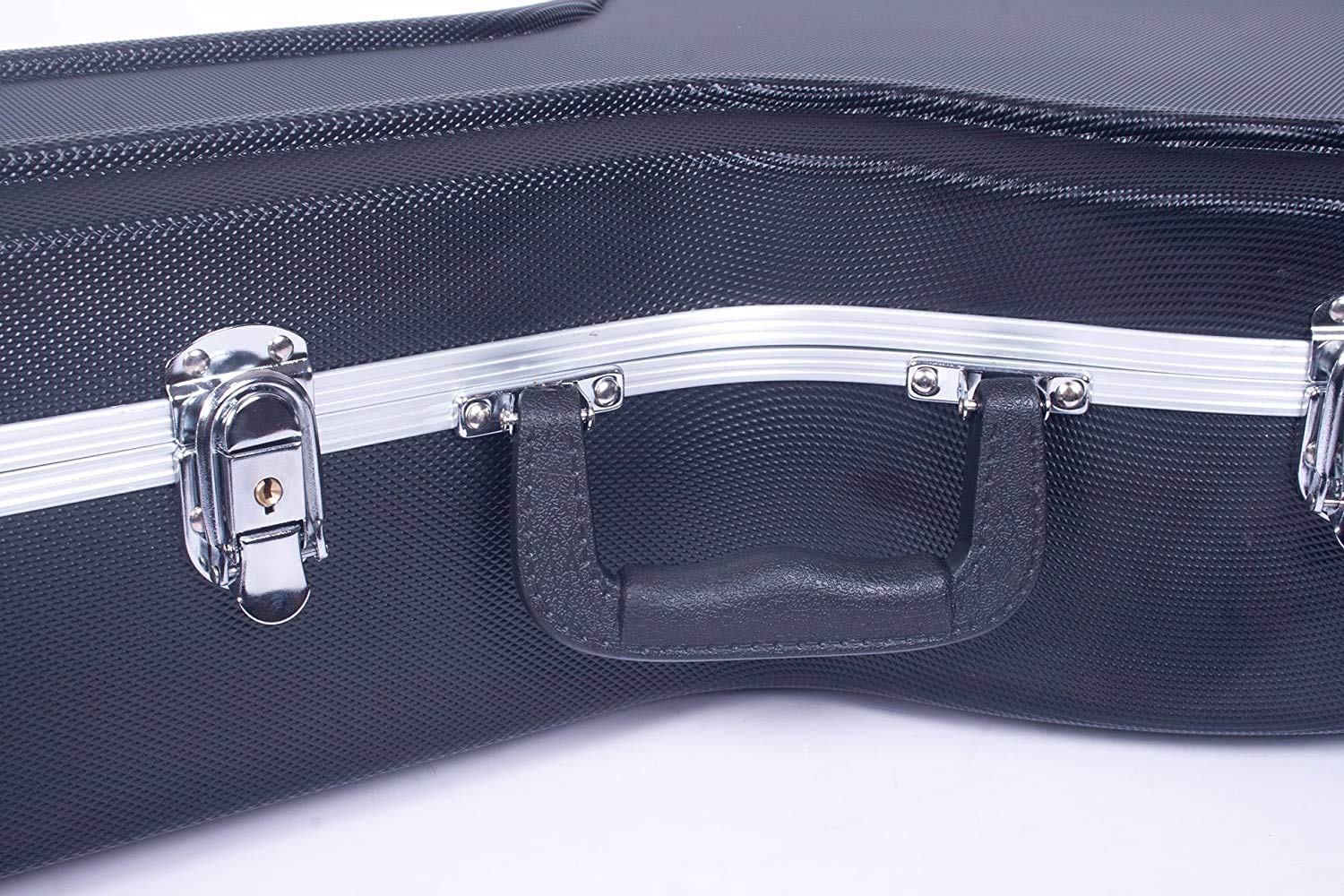 Crossrock Abs Molded Hardshell Case For 5-String Resonator Styles Of Banjos, With Interior Compartment, Backpack Style -Black (C