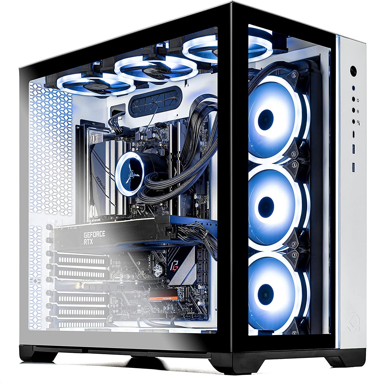 Skytech Gaming Prism Ii Gaming Computer Pc Desktop   Amd Ryzen 7 5800X 8 Core 3.8Ghz, Rtx 3080 Ti 12G Gddr6X, 1Tb Nvme Gen4 Ssd,