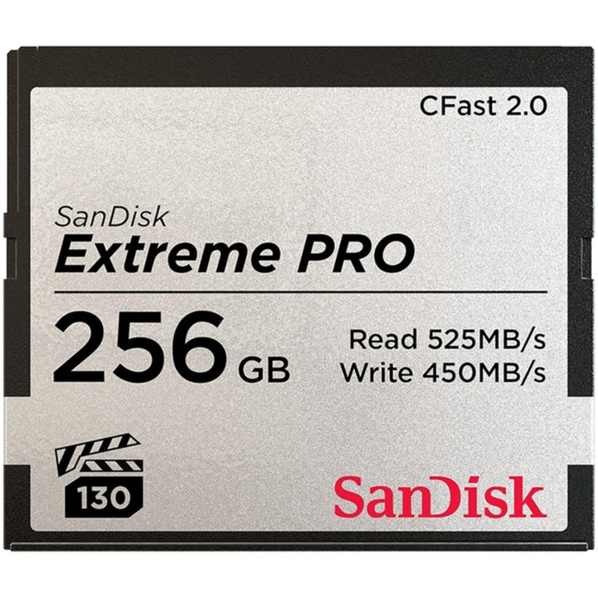 Sandisk 71931 256Gb Extreme Pro Cfast 2.0 Memory Card (Arri, Canon, And Blackmagic Ca