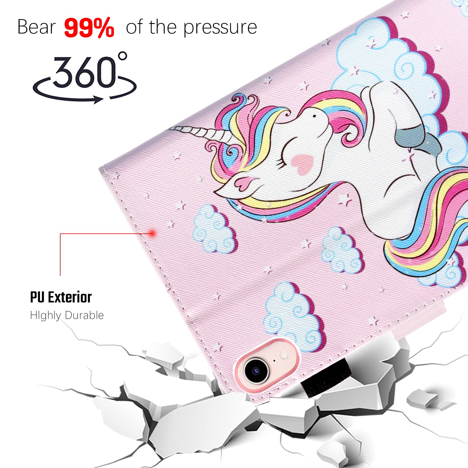 Dteck For Ipad Mini (A17 Pro/A15) Case 7/6Th Generation (2024/2021 Release) 8.3 Inch, Pu Leather Protective Case With Auto Sleep