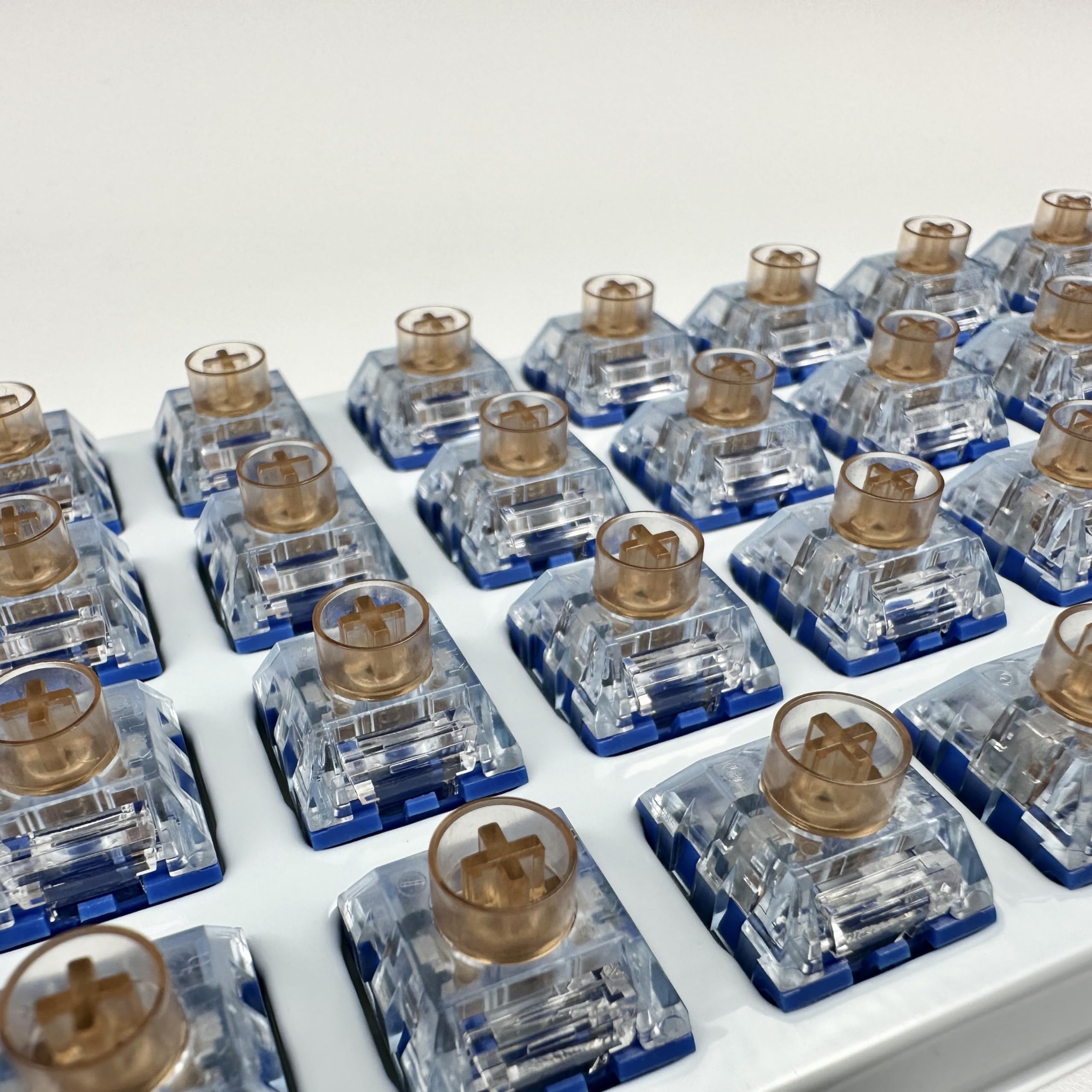 Zjmehty Silent Keyboard Switches,Kailh Box Deep Sea Silent Whale Switches For Mechanical Keyboard,3 Pin 45Gf Tactile/Dustproof/L