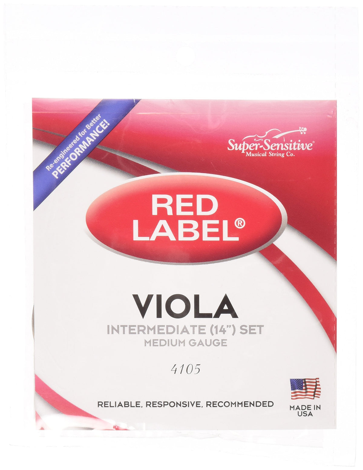 Super Sensitive Red Label Viola Set 14'' Intermediate