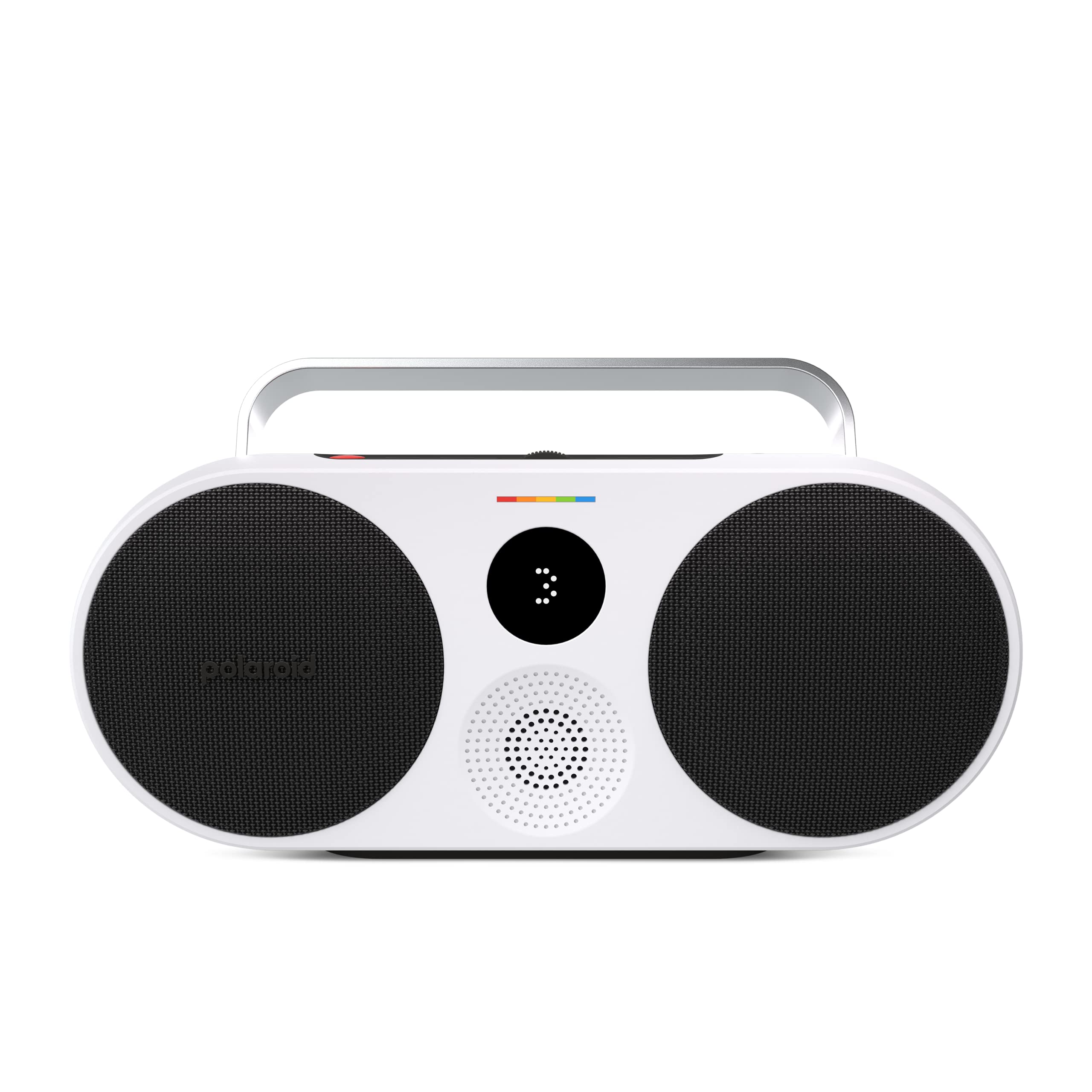 Polaroid P3 Music Player (Black) - Retro-Futuristic Boombox Wireless Bluetooth Speaker Rechargeable With Dual Stereo Pairing