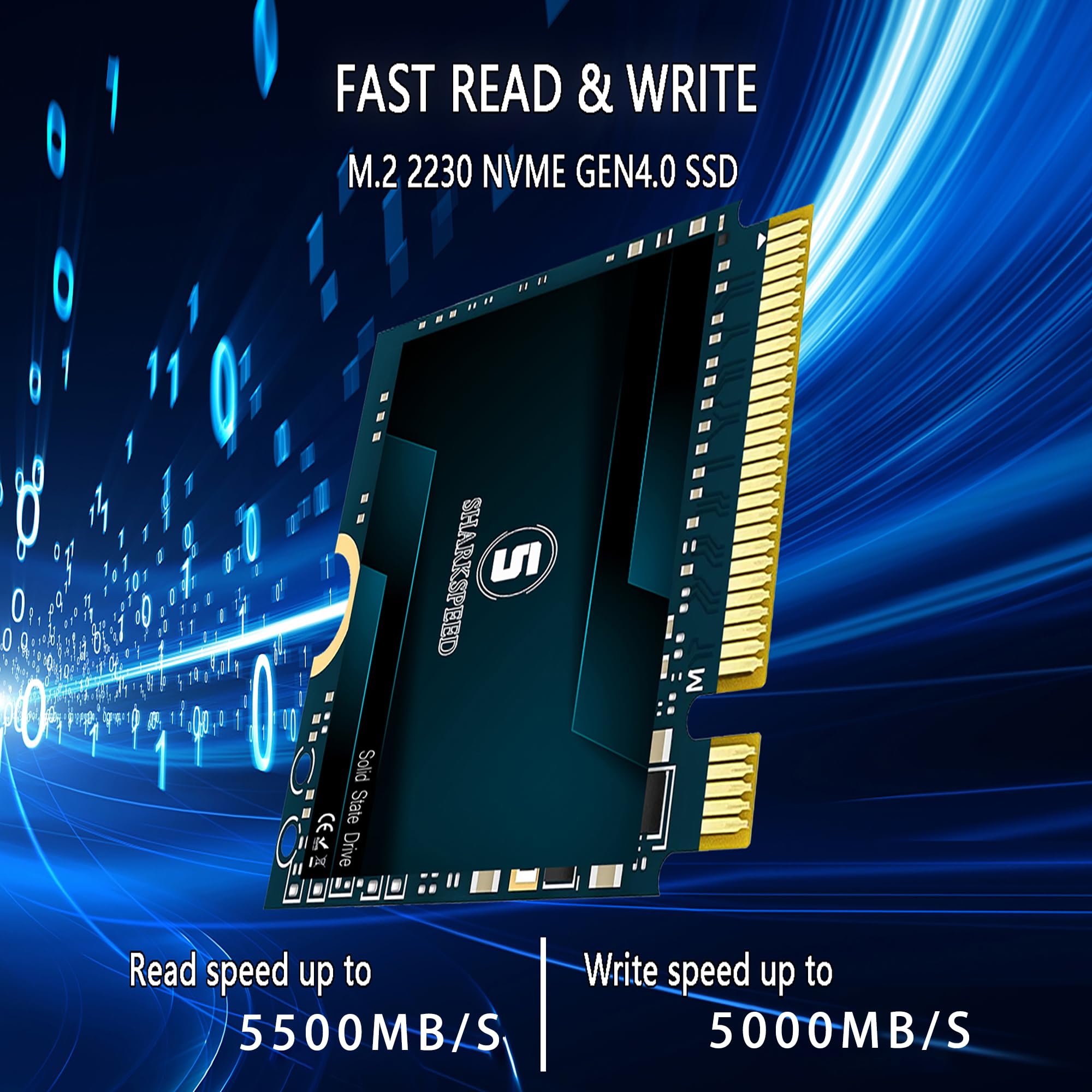 S Sharkspeed M.2 2230 Ssd 1Tb Nvme Pcie Gen4.0X4 Internal Solid State Drive 30Mm, Gaming Ssd Compatible With Steam Deck, Microso