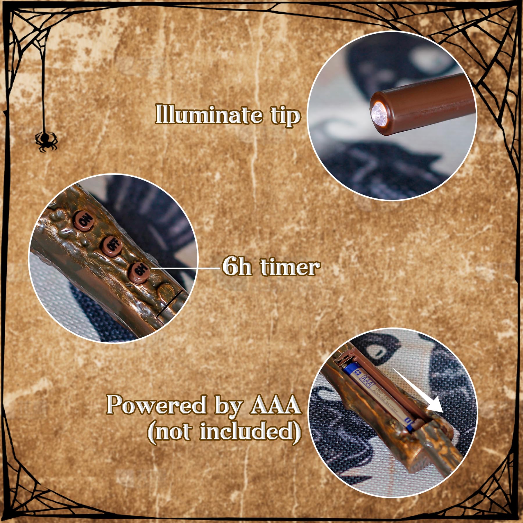 Zevanor Orange Floating Candles With Remote, 6    Flameless Flickering Hanging Candles With Timer Function, Battery Operated Led