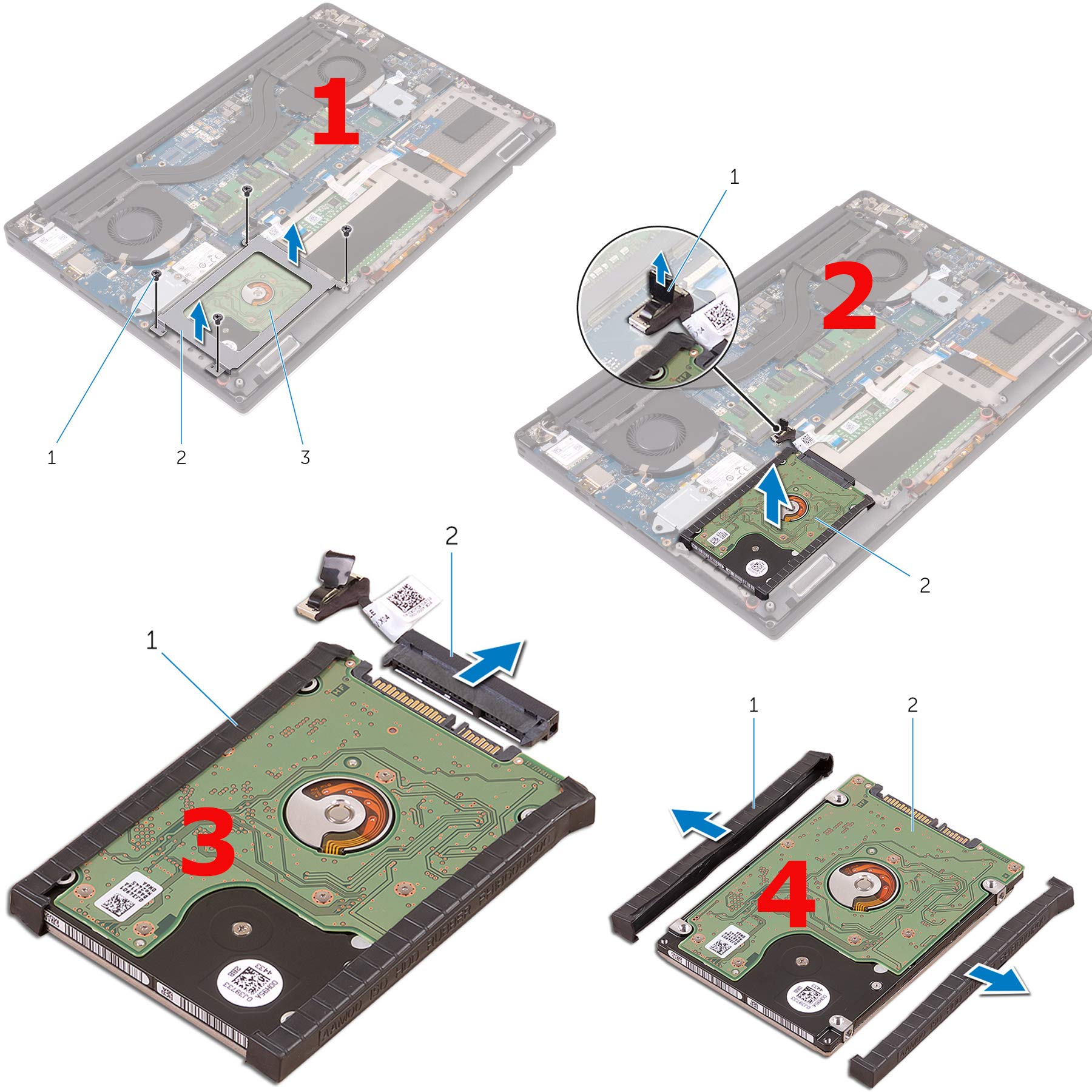 Deal4Go Sata Hard Drive Cable Dc02C00Bl00 Xdygx W/Hdd Caddy Carrier 3Fdy3 Replacement For Dell Xps 15 9550 9560 9570 Precision 5
