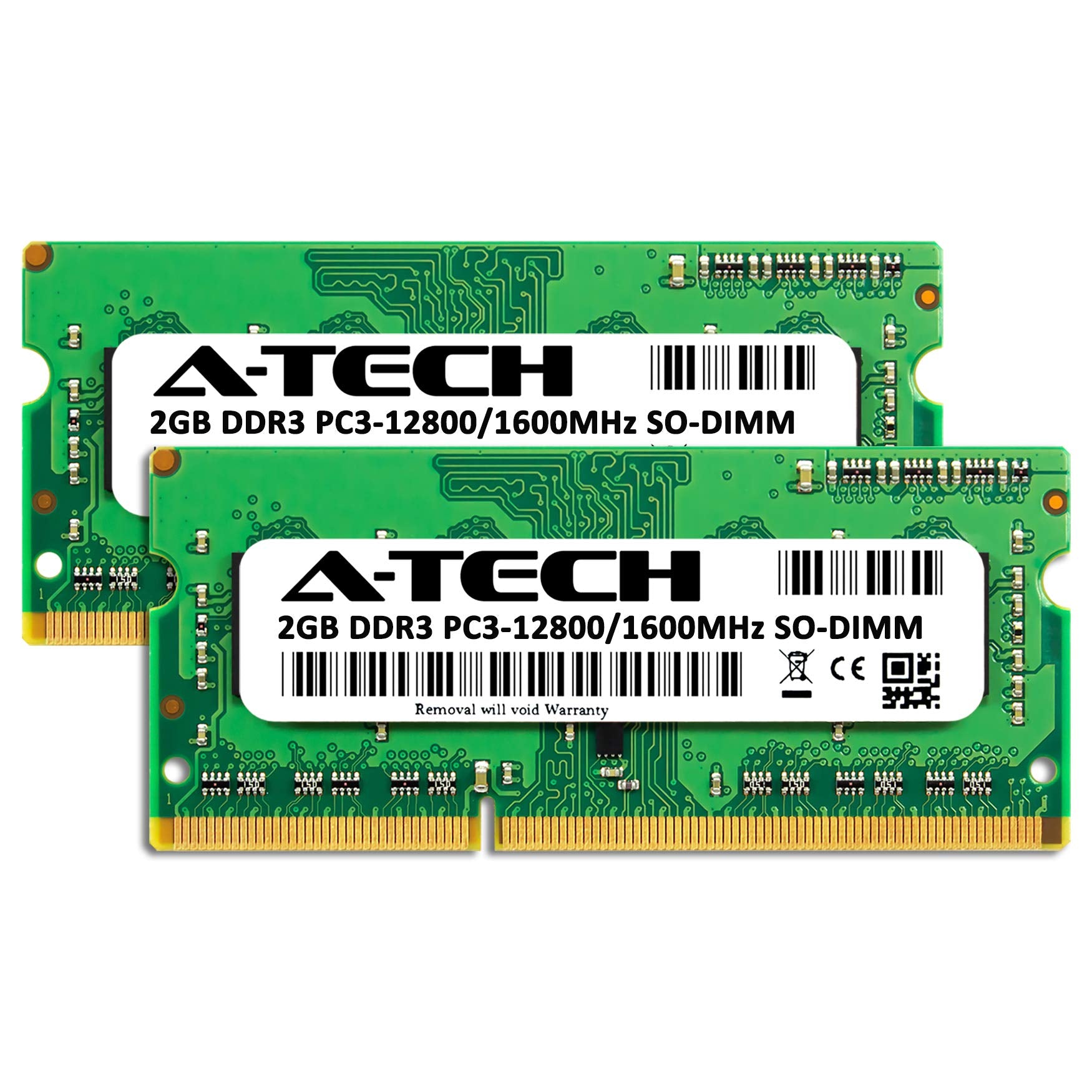 A Tech 4Gb (2X2Gb) Ddr3 1600Mhz Pc3 12800 Cl11 Sodimm 204 Pin Non Ecc So Dimm Laptop, Notebook Ram Memory Modules