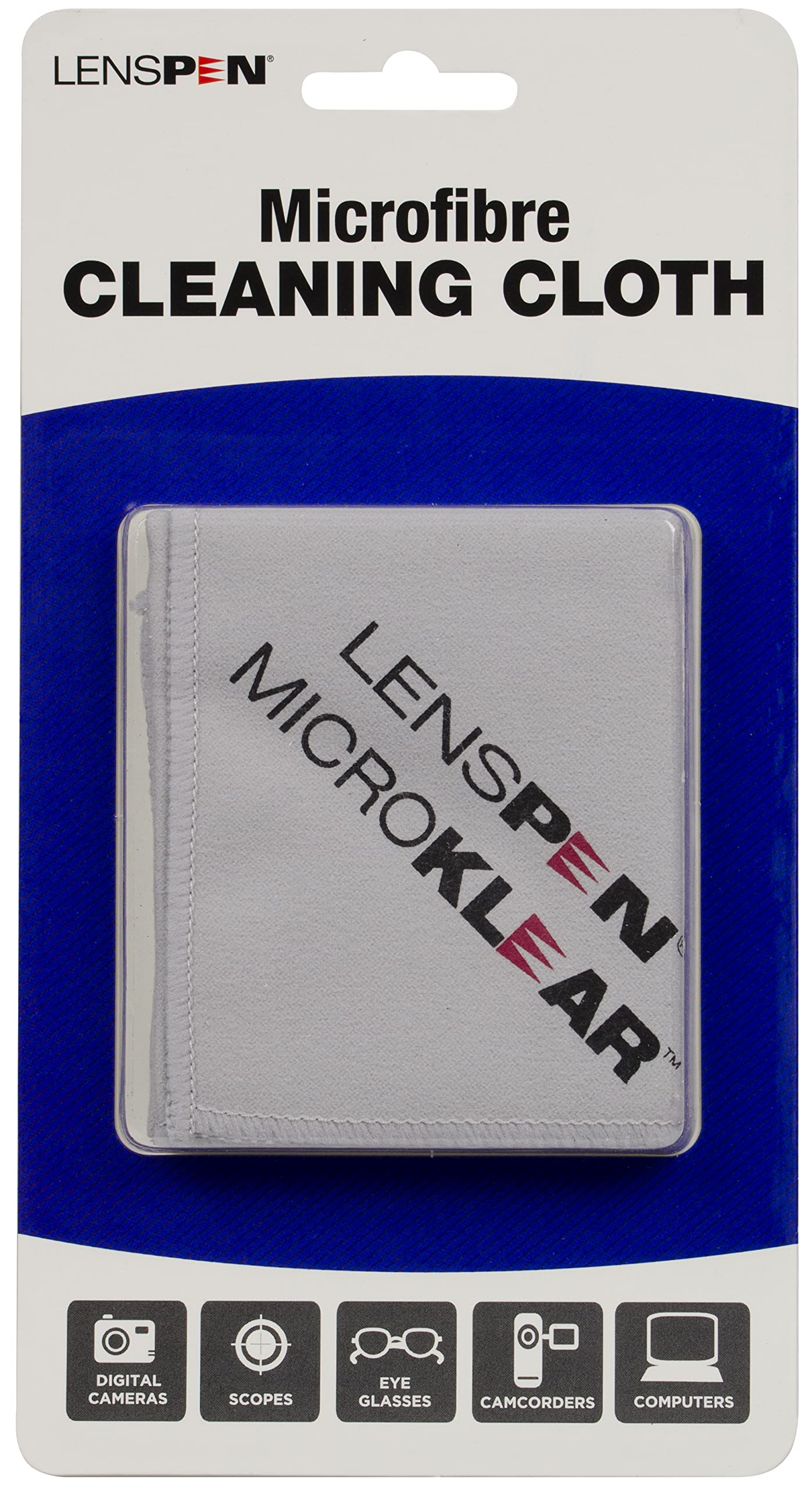 Lenspen Microklear Microfibre Cloth. Ideal For Cameras, Lcd Screens, Lenses, Filters, Camcorders, Laptops, Mobile Phones, Cds And Dvds,Black,Mk 2 G