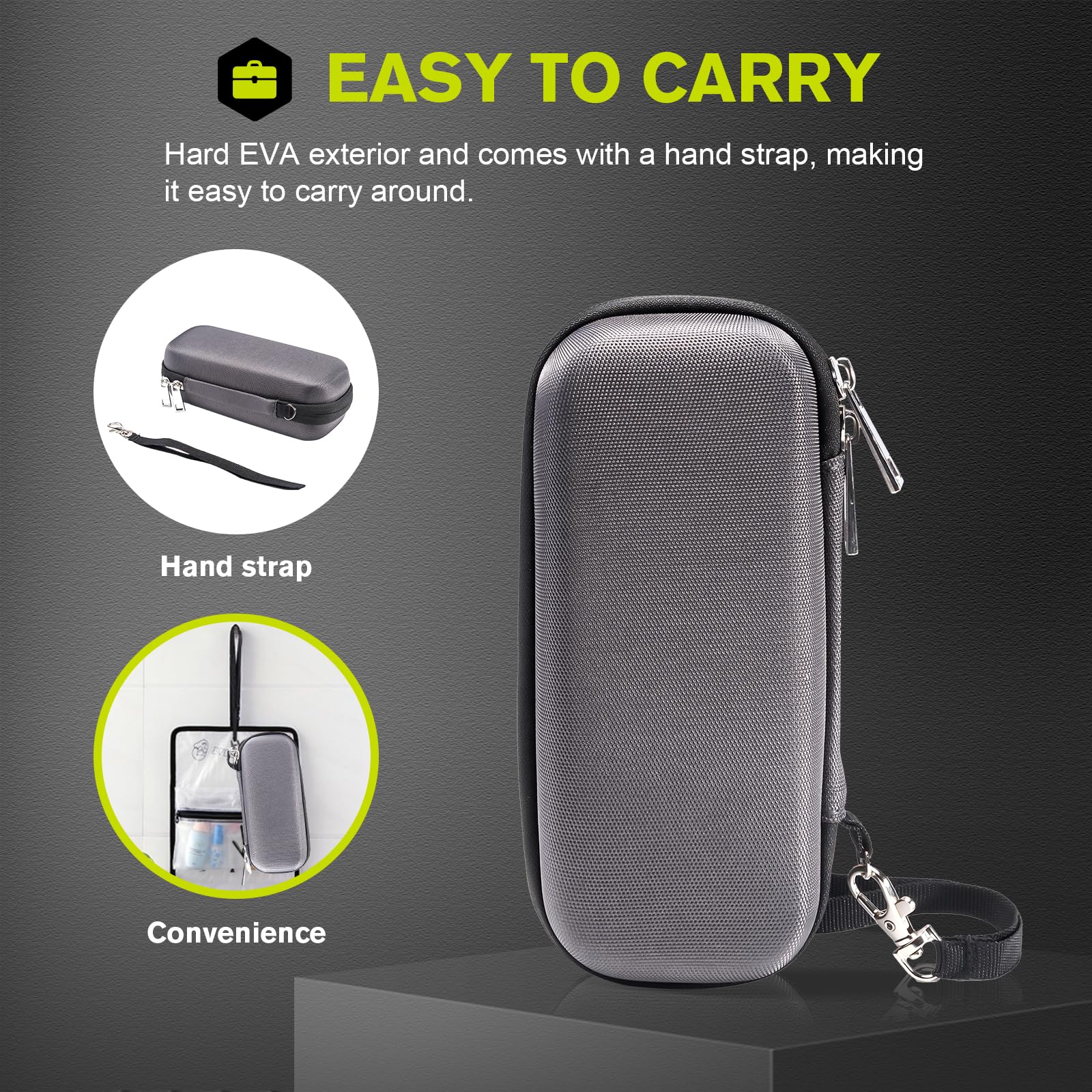 Procase Hard Travel Carrying Case For Hybrid Electric Trimmer And Shaver, Portable Hybrid Razor Organizer Storage Bag Fit Qp2630