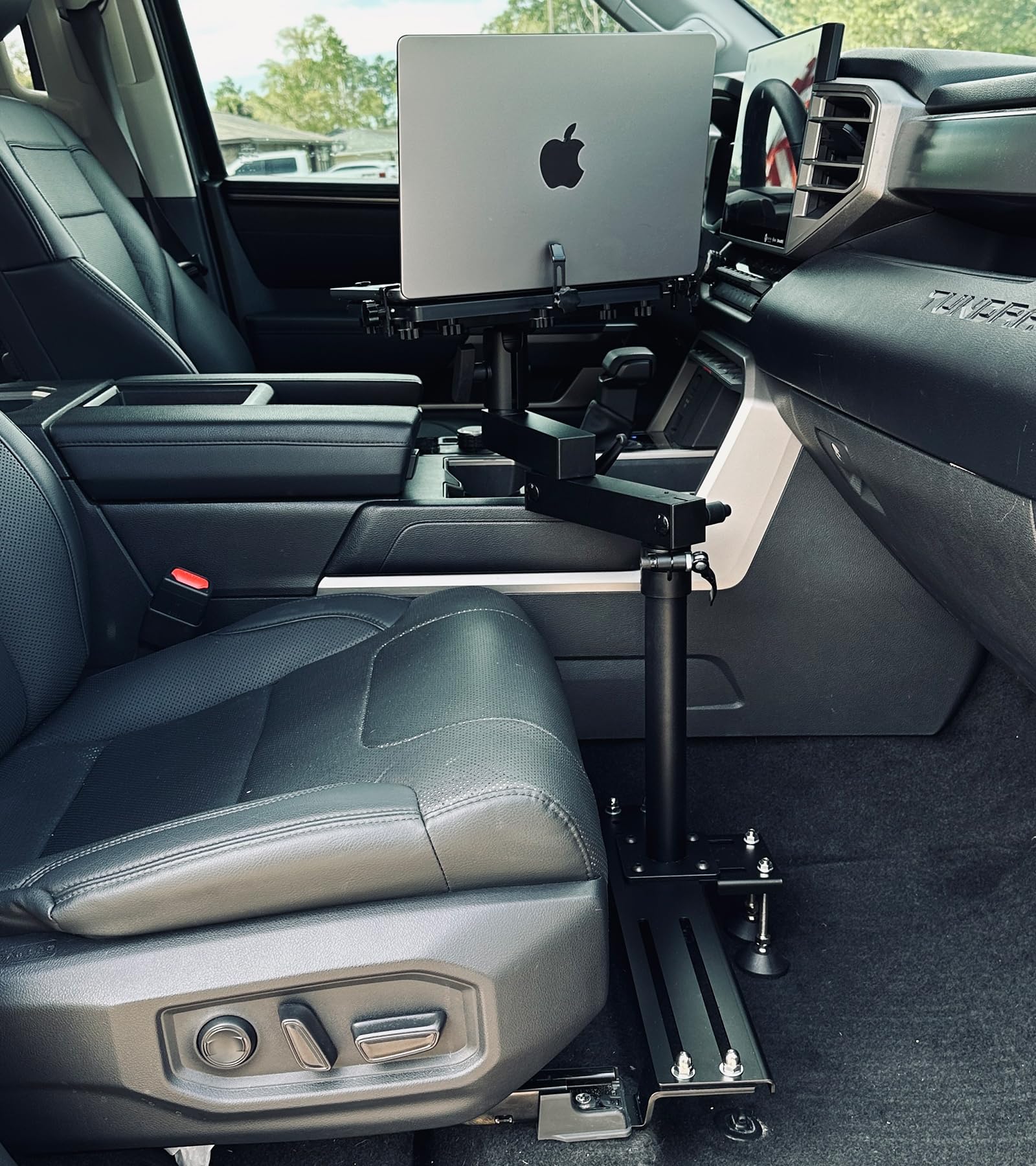 Melipron Vehicle Laptop Mount For Truck Car Van Universal Laptop Stand Holder With 3 Types Mounting Brackets For Front Passenger