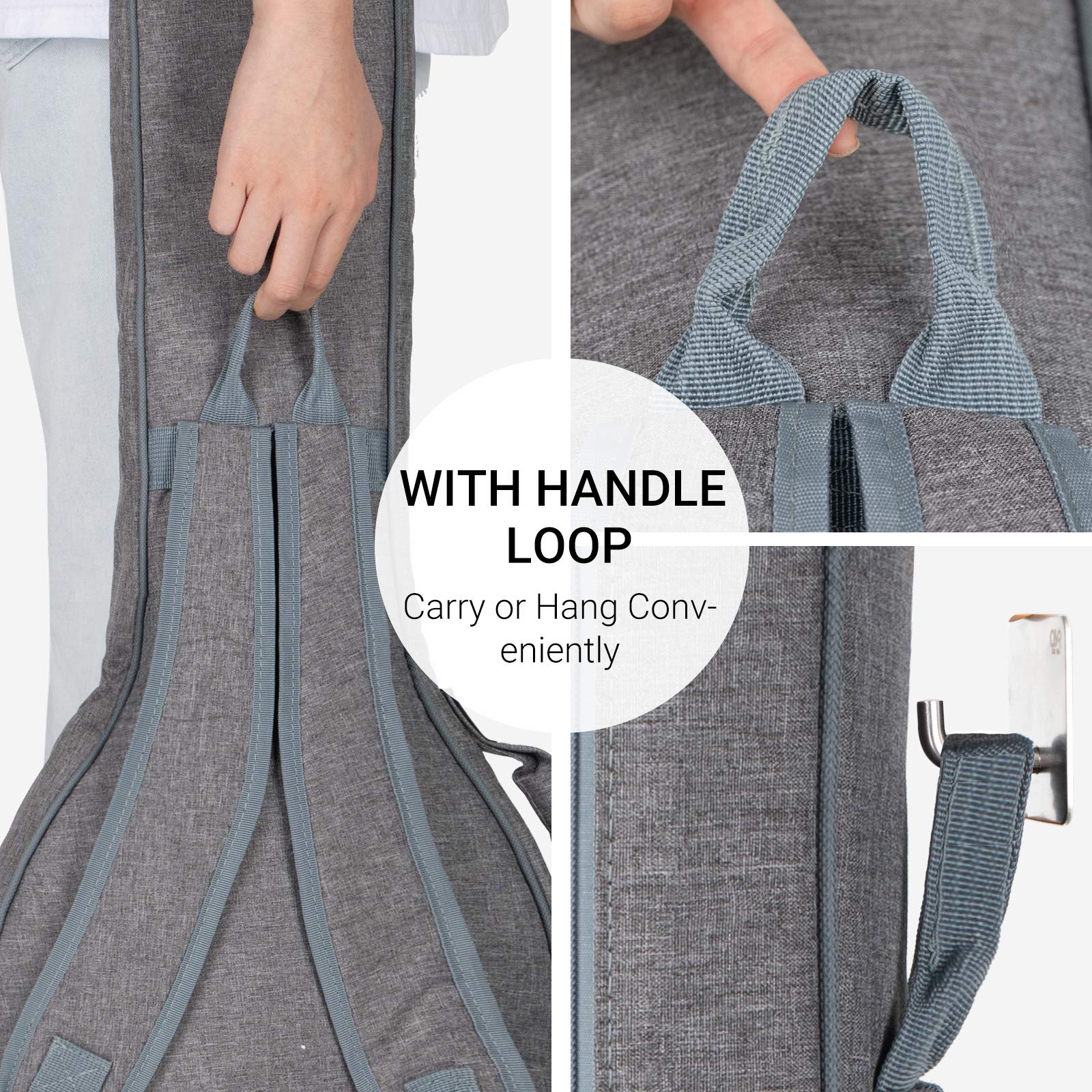 Cahaya Electric Guitar Bag Padded Electric Guitar Gig Bag Case 0.35In Padding Dual Adjustable Shoulder Strap Electric Guitar Cas