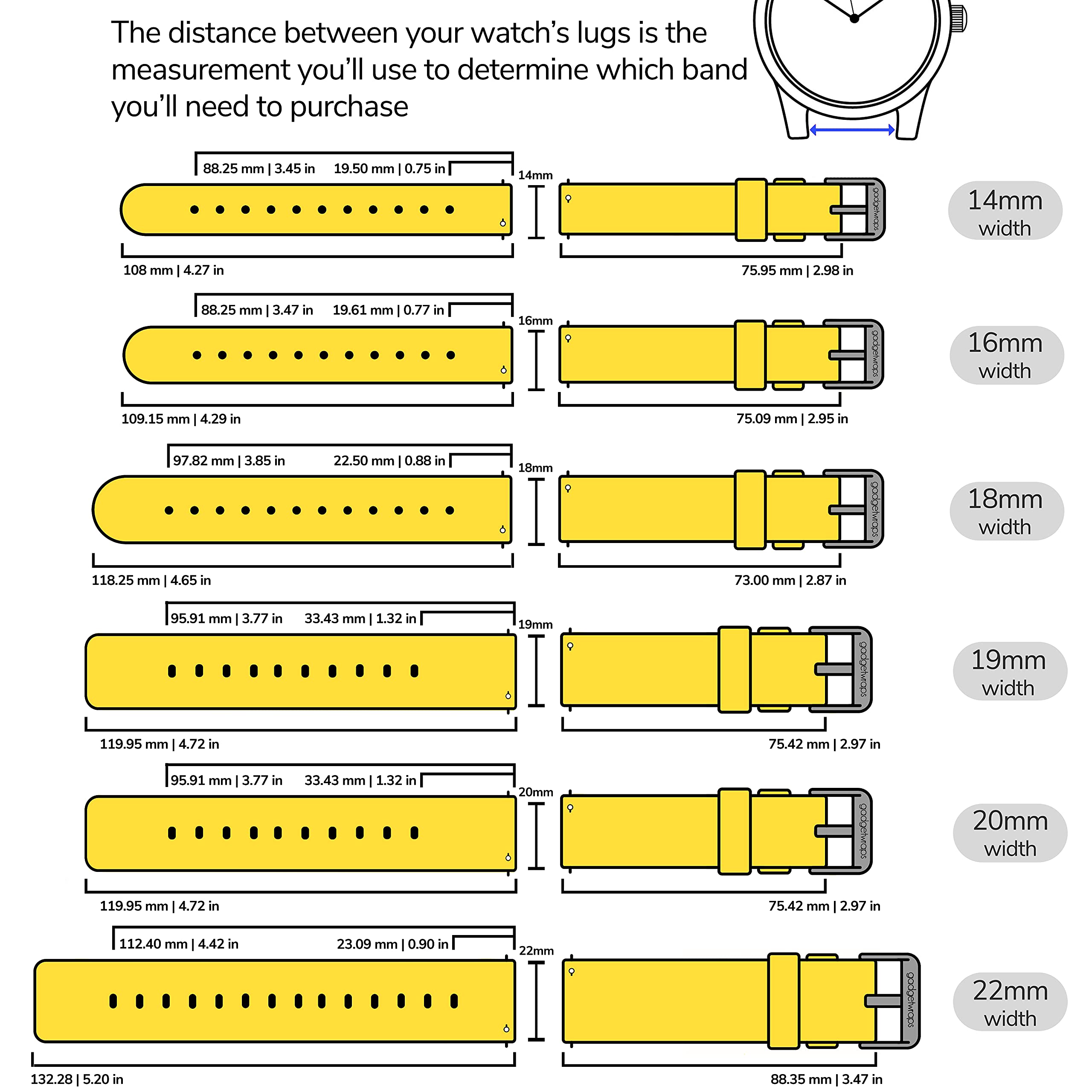 Gadgetwraps 16Mm Nylon Watch Band With Quick Release Pins   Compatible With Fossil, Skagen, Misfit   16Mm Nylon Watch Band (Sun