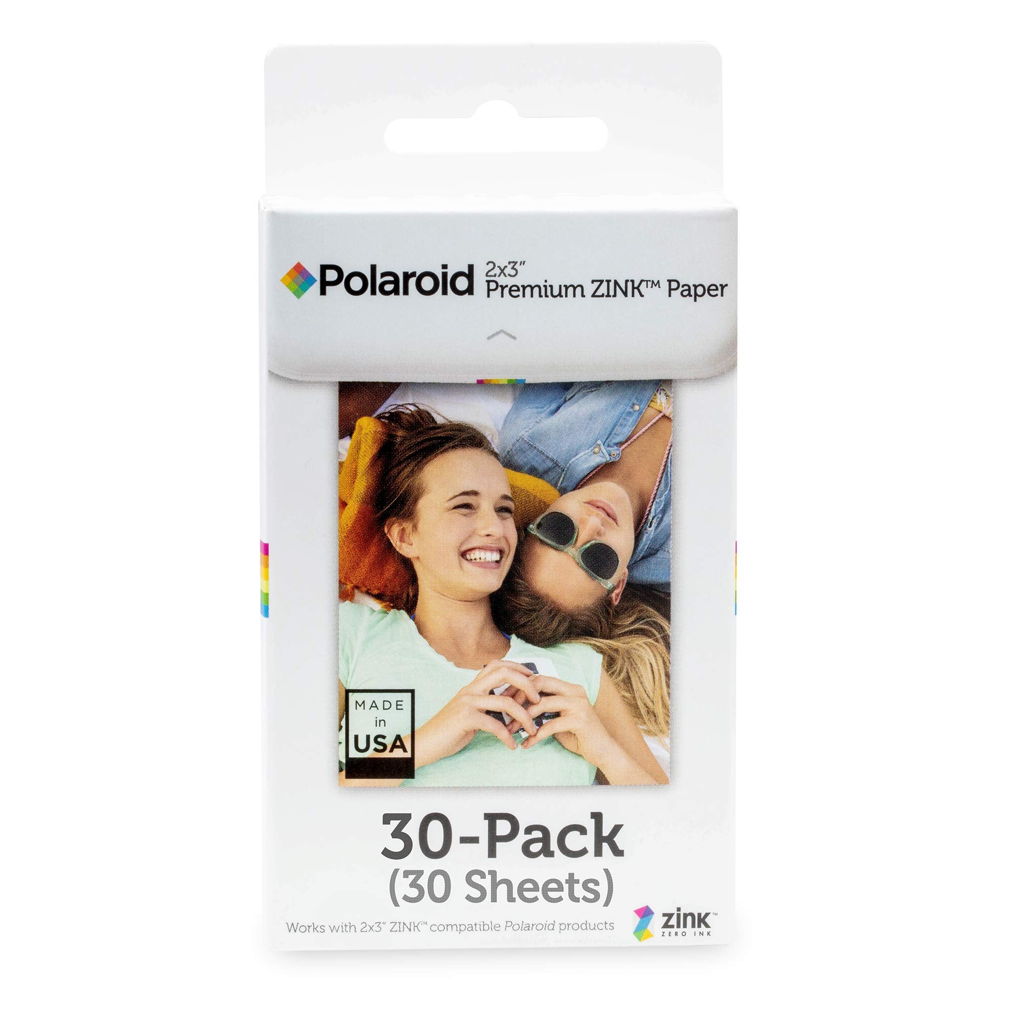 Polaroid 2x3 Premium Zink Photo Paper (30 Pack) Compatible with Polaroid Mint Camera
