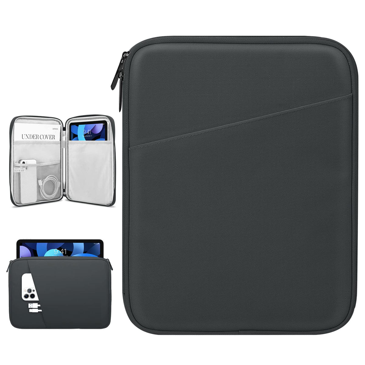 Dadanism 9 11 Inch Tablet Sleeve Bag Carrying Case For Ipad 9/8/7Th Gen 10.2, Ipad Air 11'' 2024, Ipad Pro 11 M4 M2 2024, Ipad A