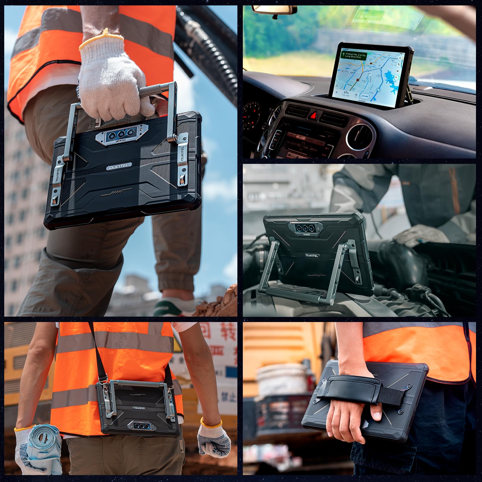 Oukitel Rt7 5G Rugged Tablet Android 13, 32000Mah Battery 24Gb+256Gb   Waterproof Tablet, 10.1'' Fhd+Tablets 33W Fast Charging,4