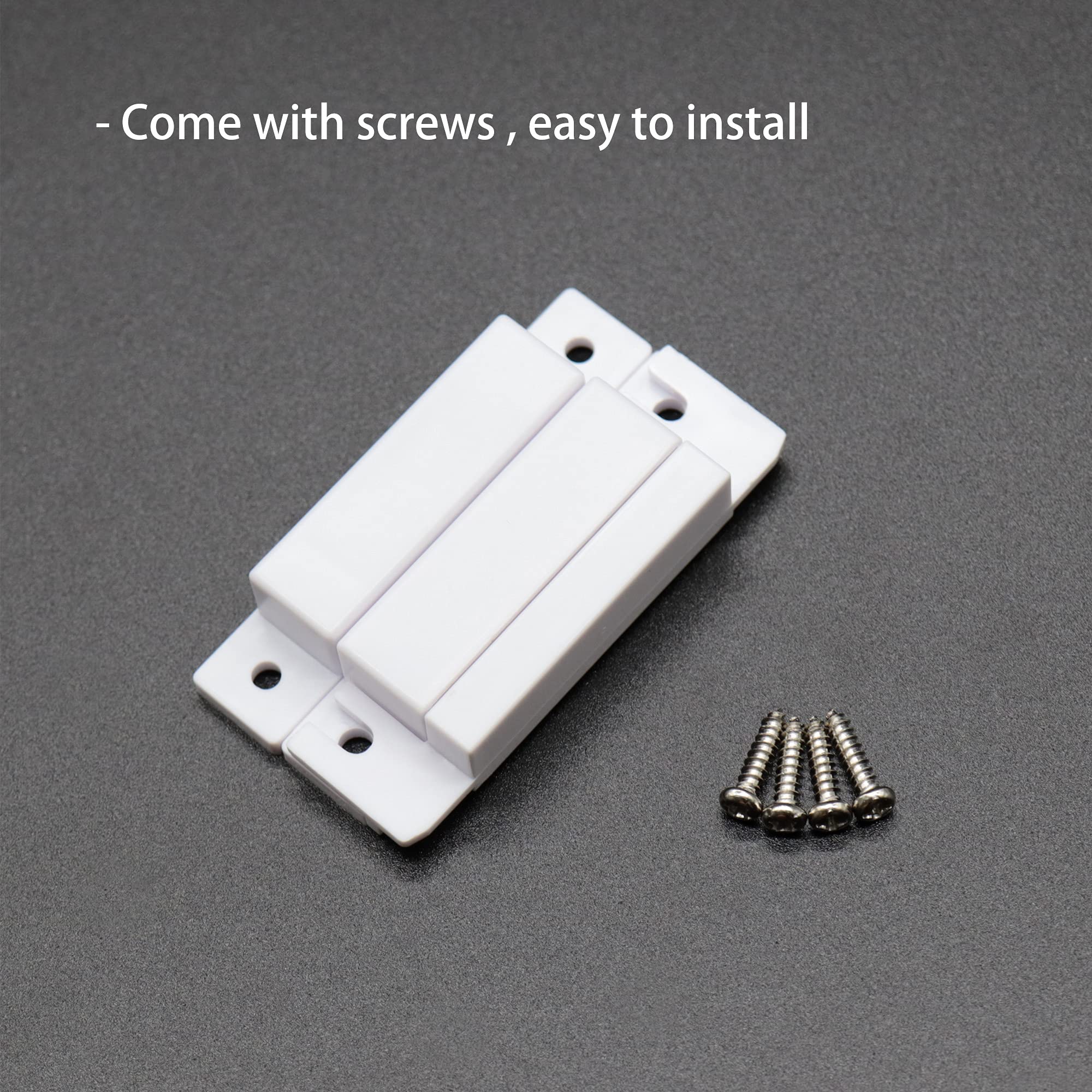 Victorshome Magnetic Reed Switch No Surface Mount Wired Door Window Contact Sensor With Cover For Home Security And Burglar Alar