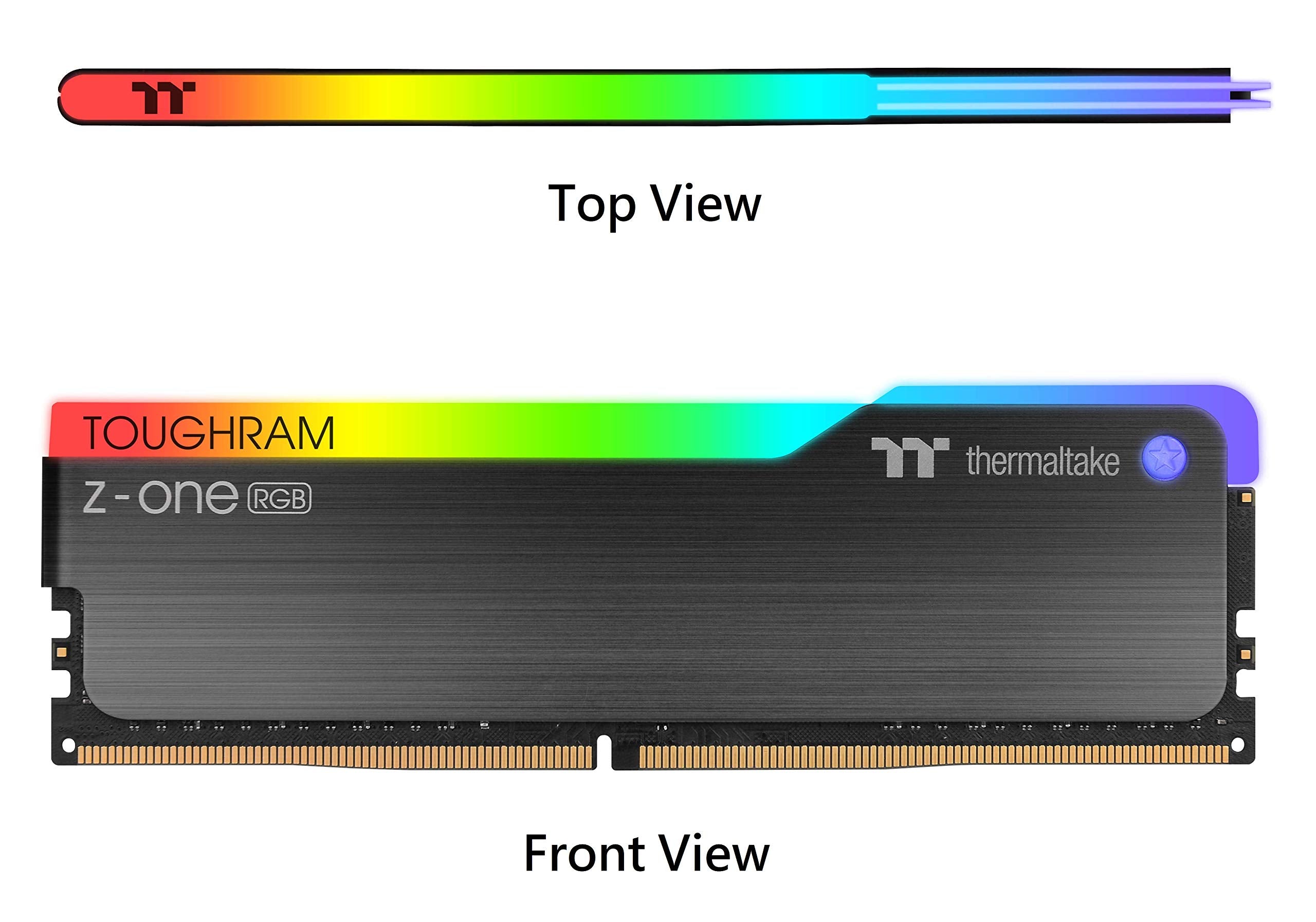 Thermaltake Toughram Z-One Rgb Ddr4 3600Mhz 16Gb (8Gb X 2) 16.8 Million Color Rgb Alexa/Razer Chroma/5V Motherboard Syncable Rgb