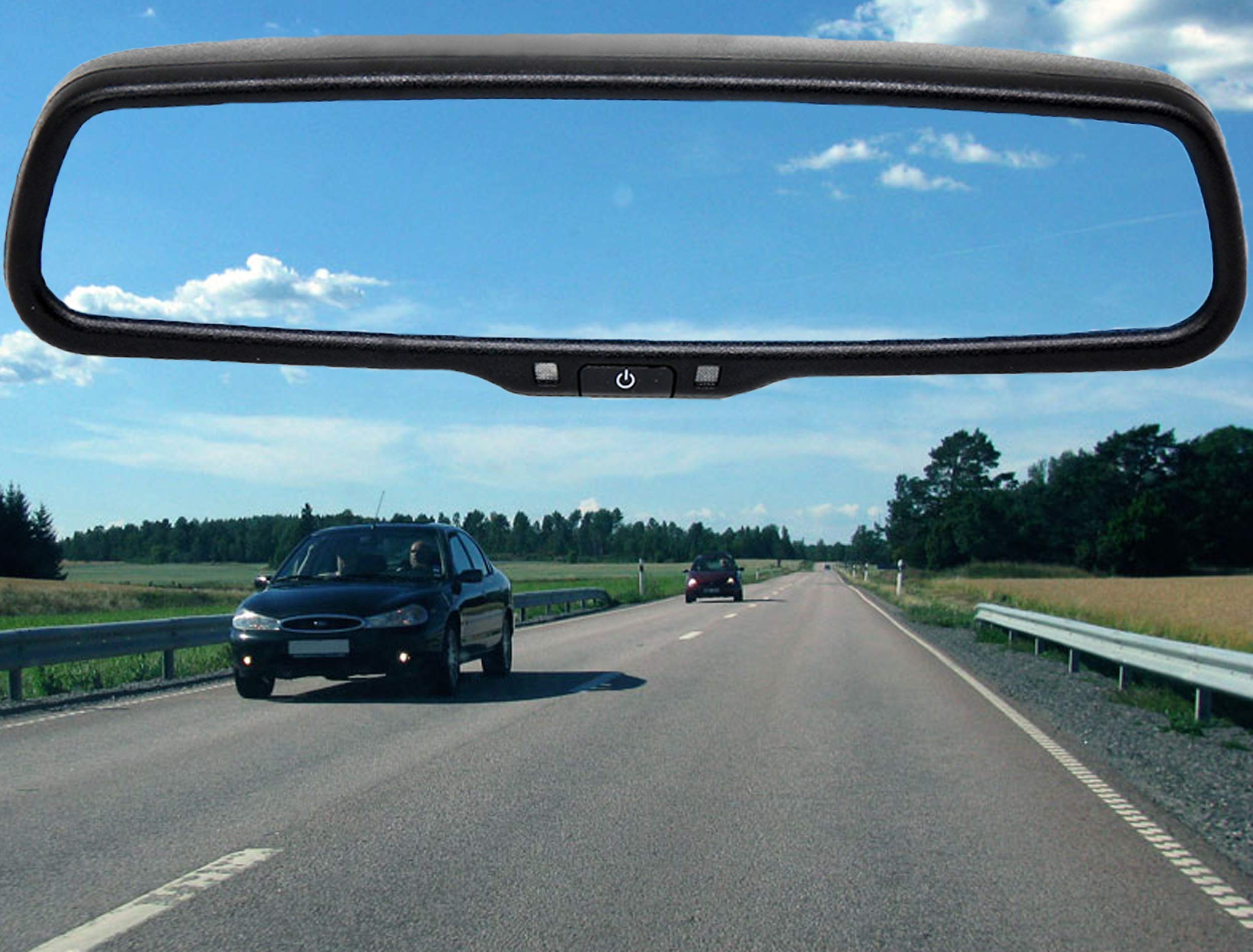 Red Wolf 4.3' Anti Glare Rear View Backup Mirror Monitor W/Dual Channel Fit Ford F150 2004 2014, F250/350 04 2015, Toyota Tacoma 2011 2015, Corolla Rav4 2008 2014, 2010 2014 Chevy Equinox