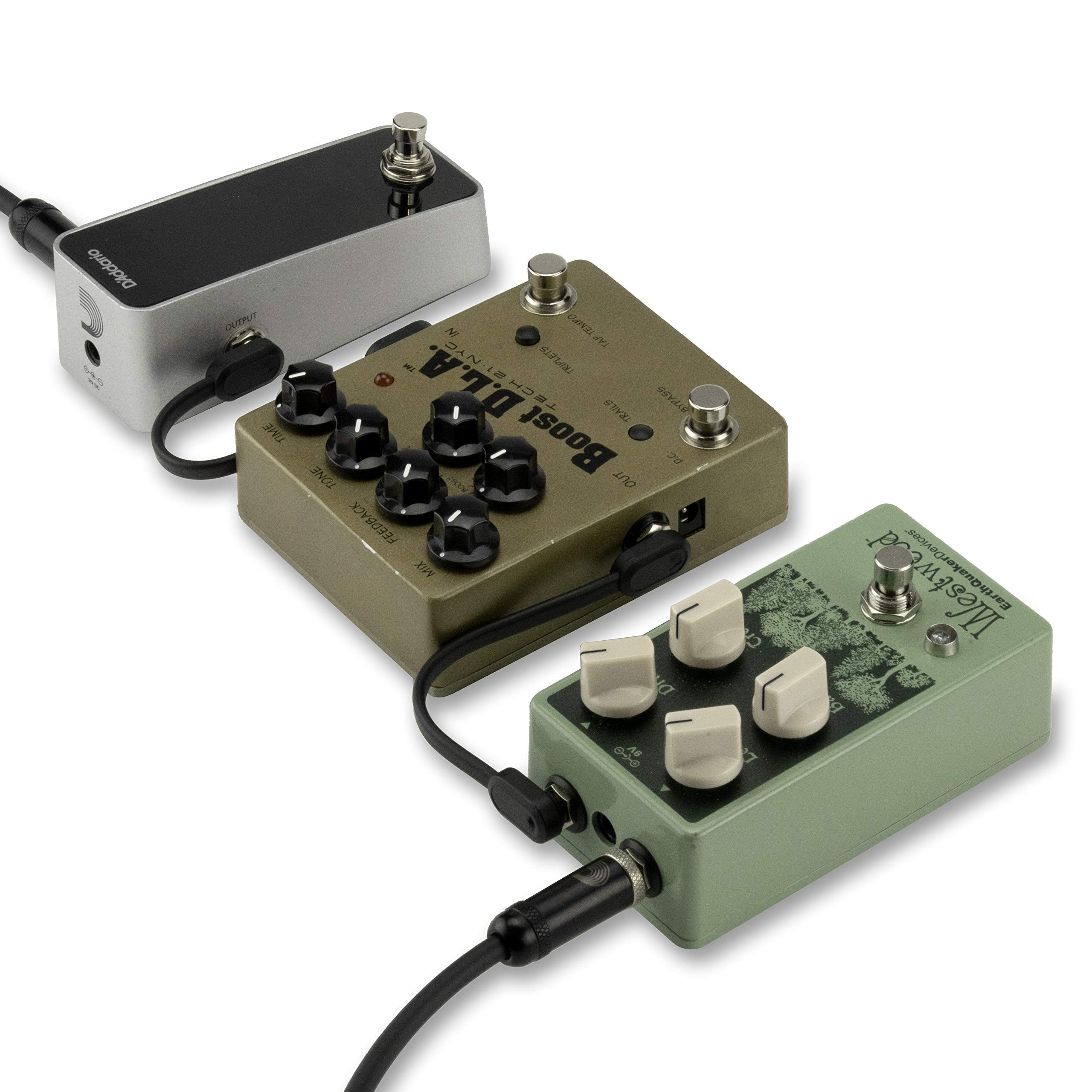 Daddario Accessories Classic Series Flat Guitar Patch Cables   Guitar Pedal Cable With  Inch Ends   Durable & Reliable   Instrum