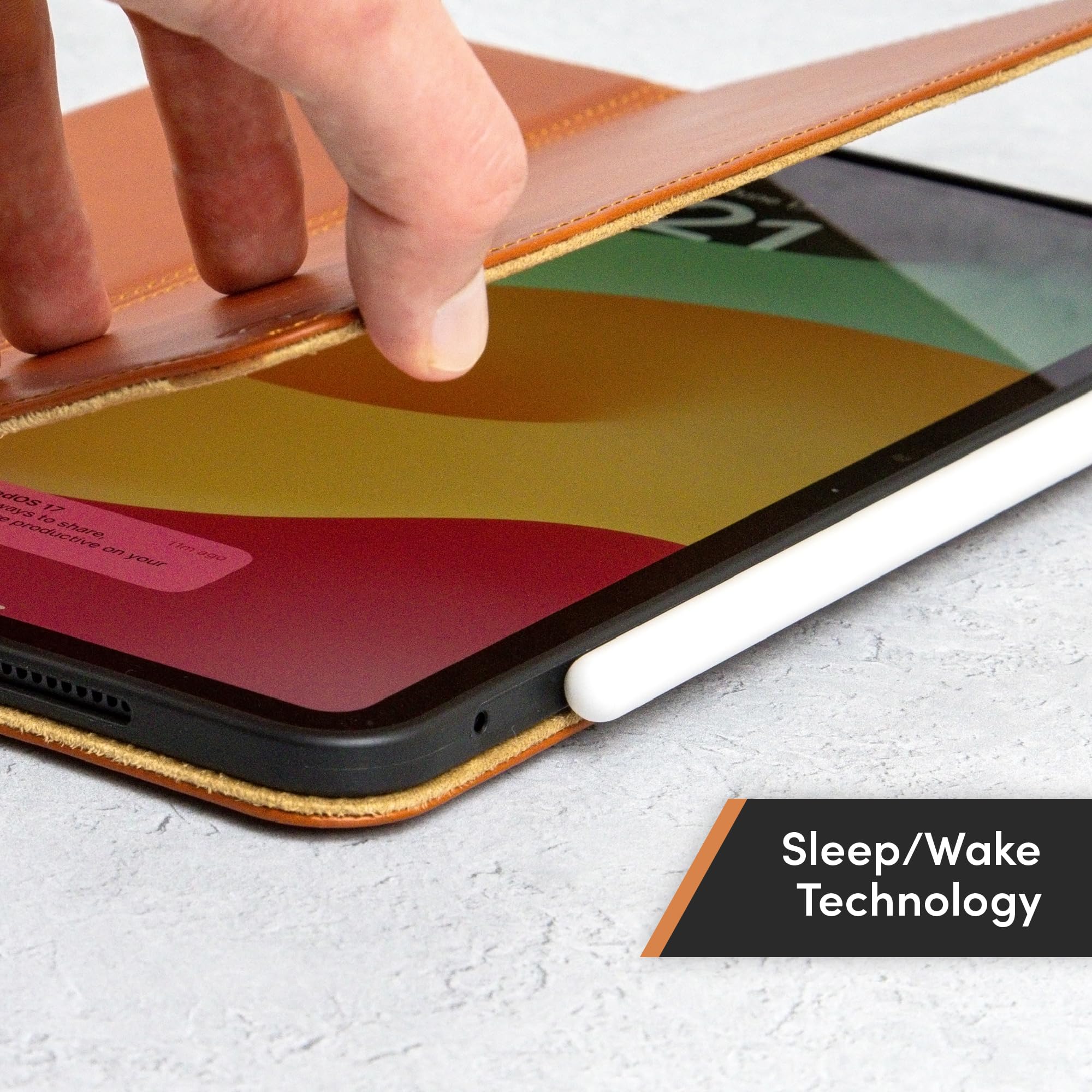 Casemade Real Leather Case Compatible With Ipad Pro 11    1St/2Nd/3Rd/4Th Gen (2018/2020/2021/2022)   Full Grain Leather Cover,