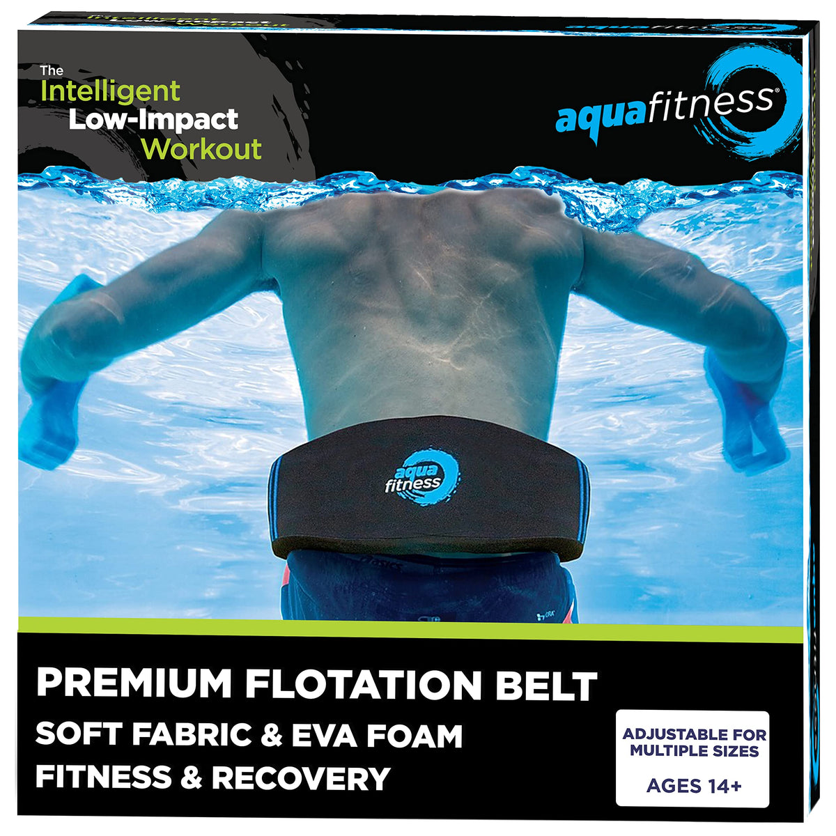 Aqua Leisure New Aqua Water Fitness Deluxe Flotation Belt   Adult Aquatic Swim Belt For Water Aerobics And Other Pool Exercise  