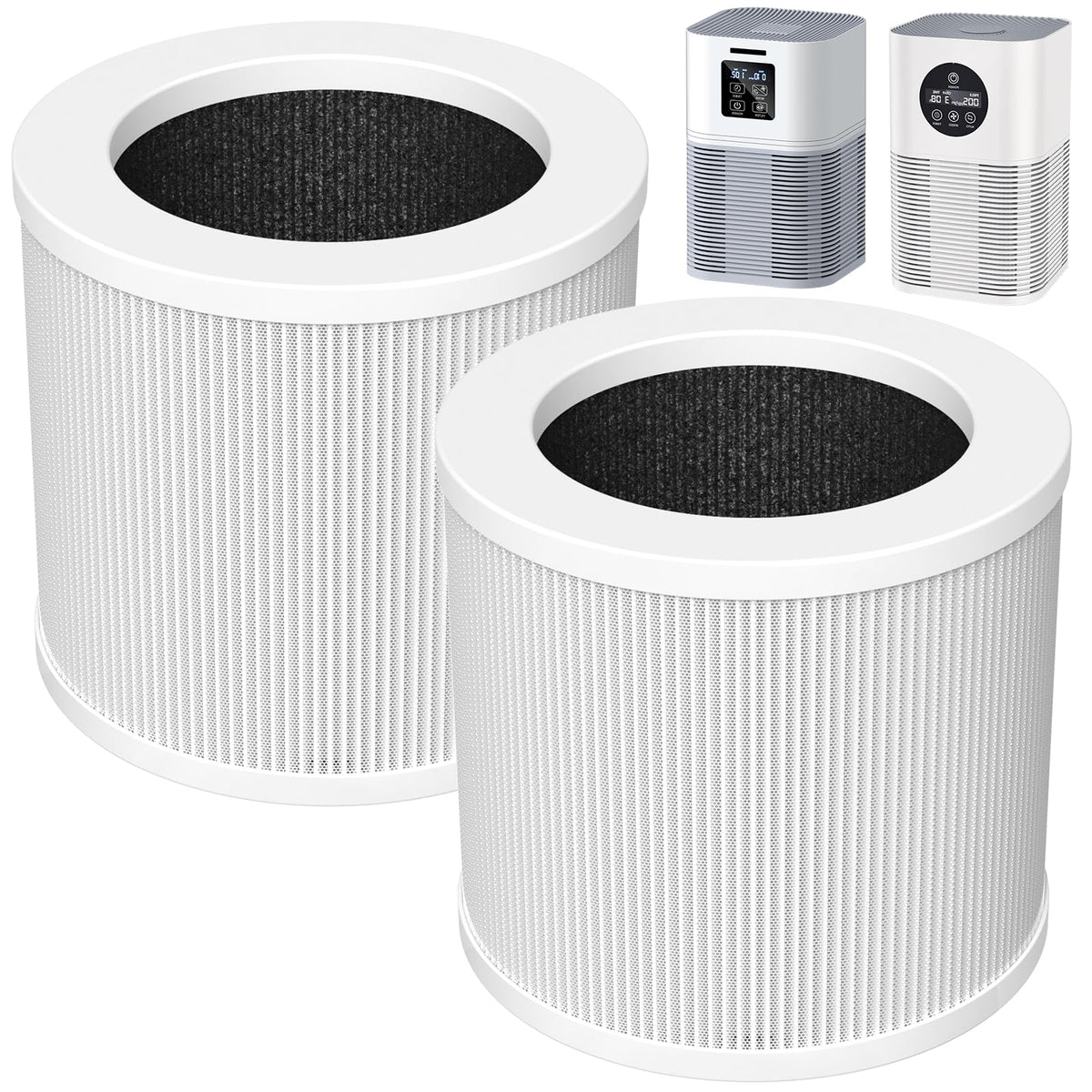 2 Pack Replacement Filt Er Compatible With Vewior Air Purifi Er Hqsc 50 Hqkj 80 A1 A1W, Ameifu Ap01W, Koios Hqkj 50 Air Purifi E