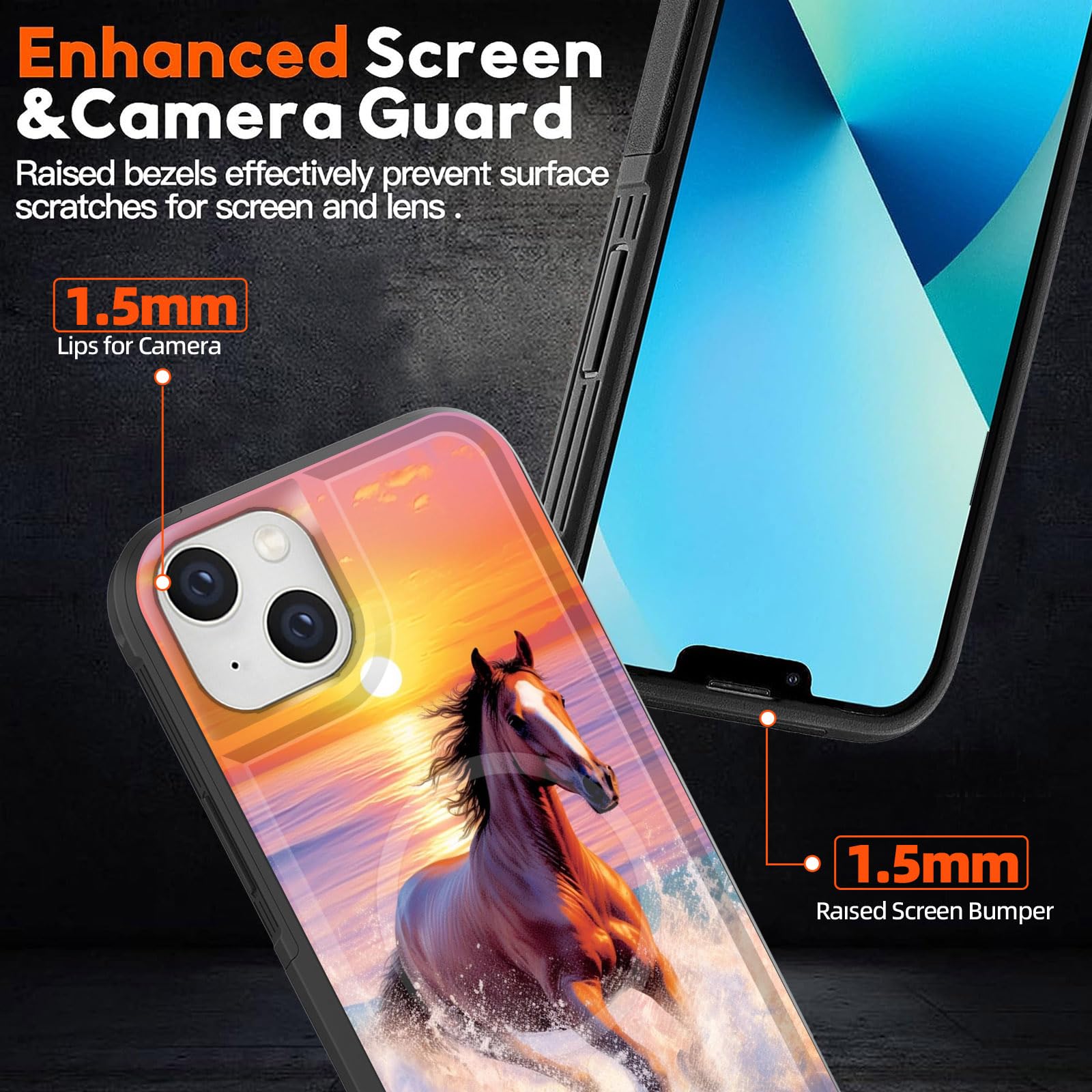 Zqlplzr Magnetic For Iphone 16 Pro Max Case,[Compatible With Magsafe] [Military Grade Drop Protection] Heavy Duty Shockproof Pho