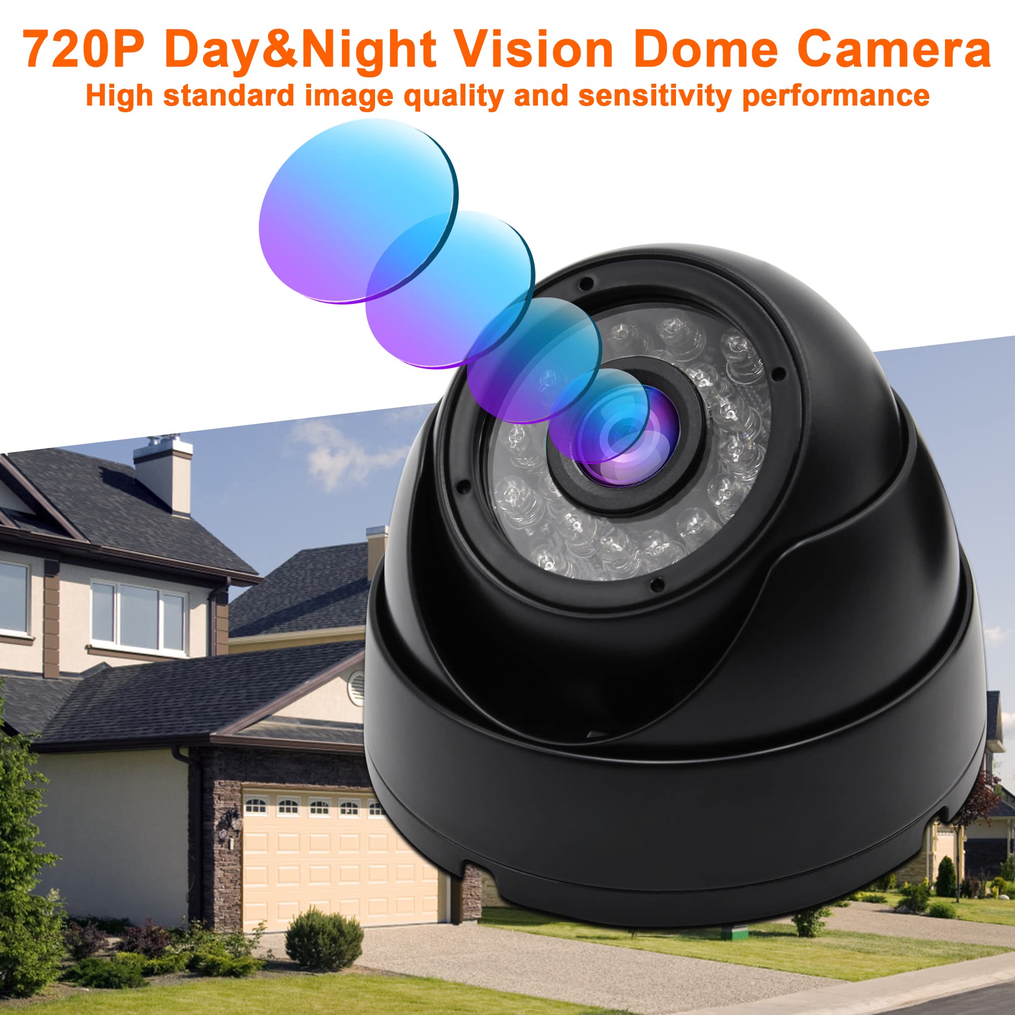 Mmlove Usb Dome Camera 720P 30Fps Waterproof Night Vision Camera With Ir Cut & Ir Led,Usb Surveillance Security Camera Plug&Play