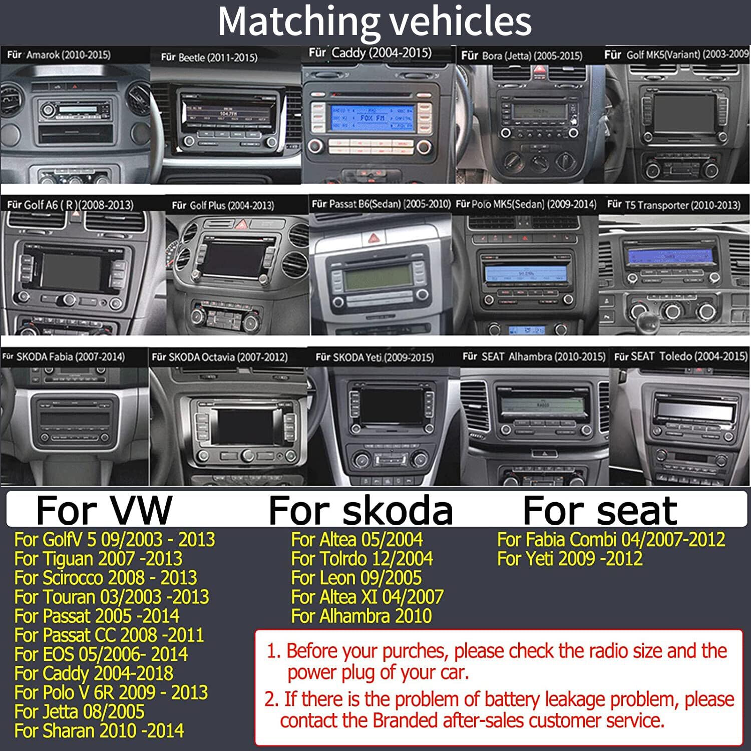 Scumaxcon 6.5 Car Stereo Rcd360 Proii Rcd330 Carplay Android Auto Bluetooth Usb Sd Rvc Fm For Vw Golf Mk5 Mk6 Passat Jetta Cc Eo