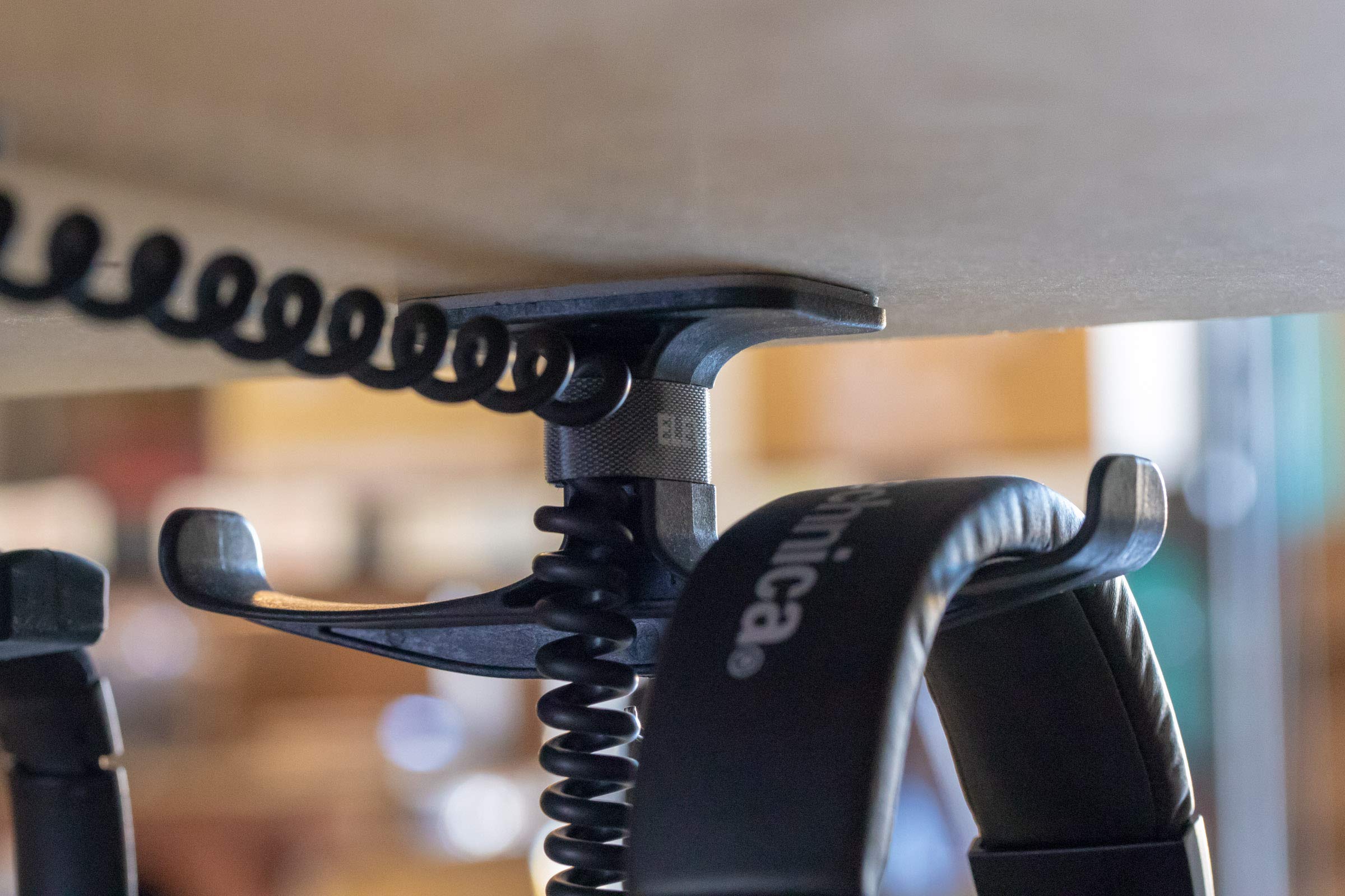 Elevation Lab The Anchor Pro (2 Pack)   Extra Strong Under Desk Headphone Stand Mount With Built In Cord Management