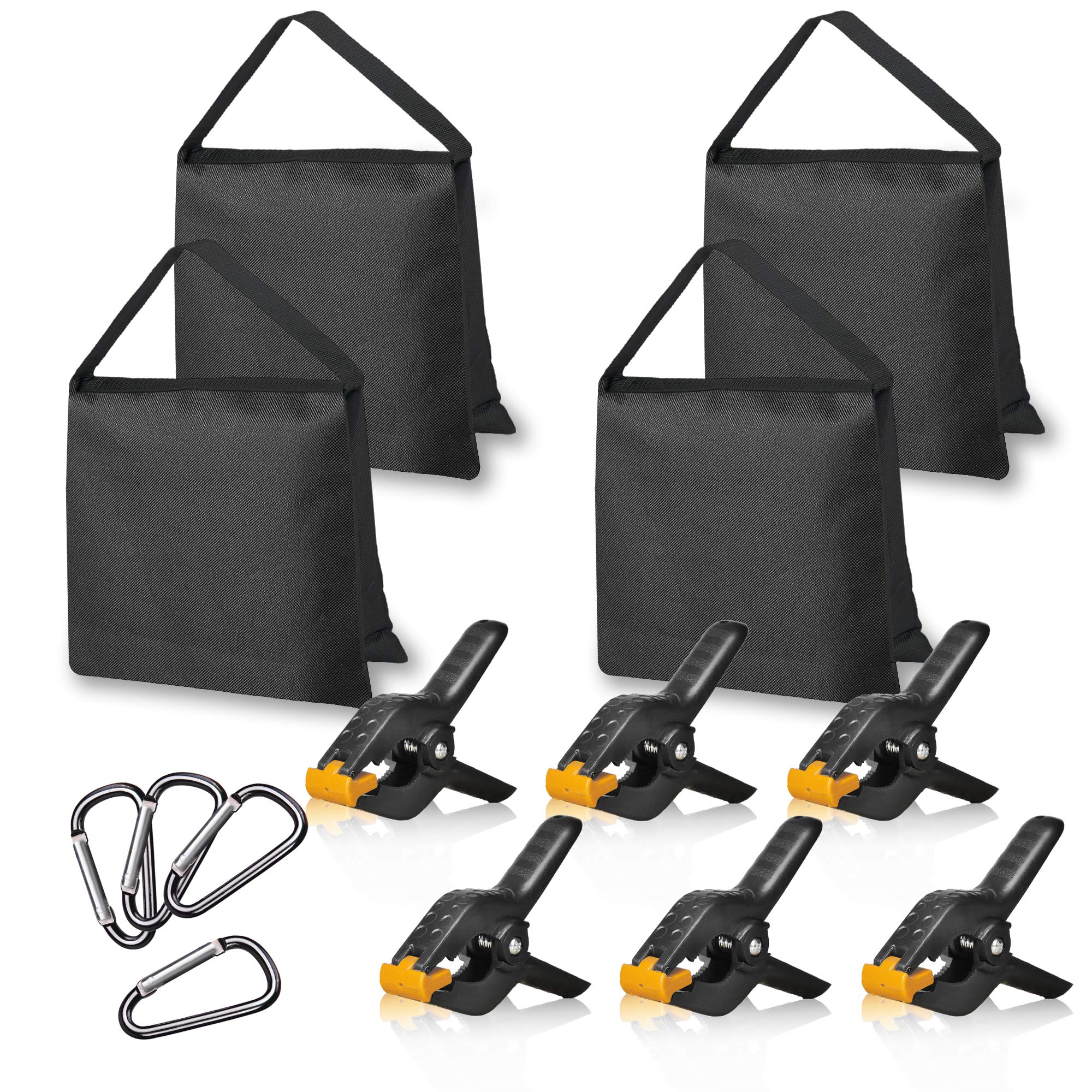 Emart Heavy Duty Sandbag With Spring Clamps   Photo Video Studio Stage Film Weight Bags For Photo Video Studio, Light Stands Boo