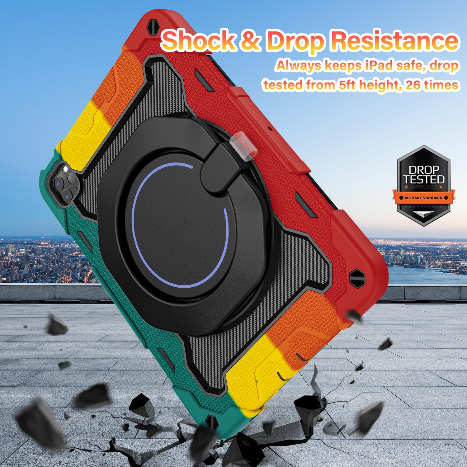 Roiskin For Ipad Air 5Th 4Th Generation Case 10.9 Inch & Ipad Pro 11 Case 4Th/3Rd/2Nd/1St Gen[Screen Protector,15Ft Drop Protect