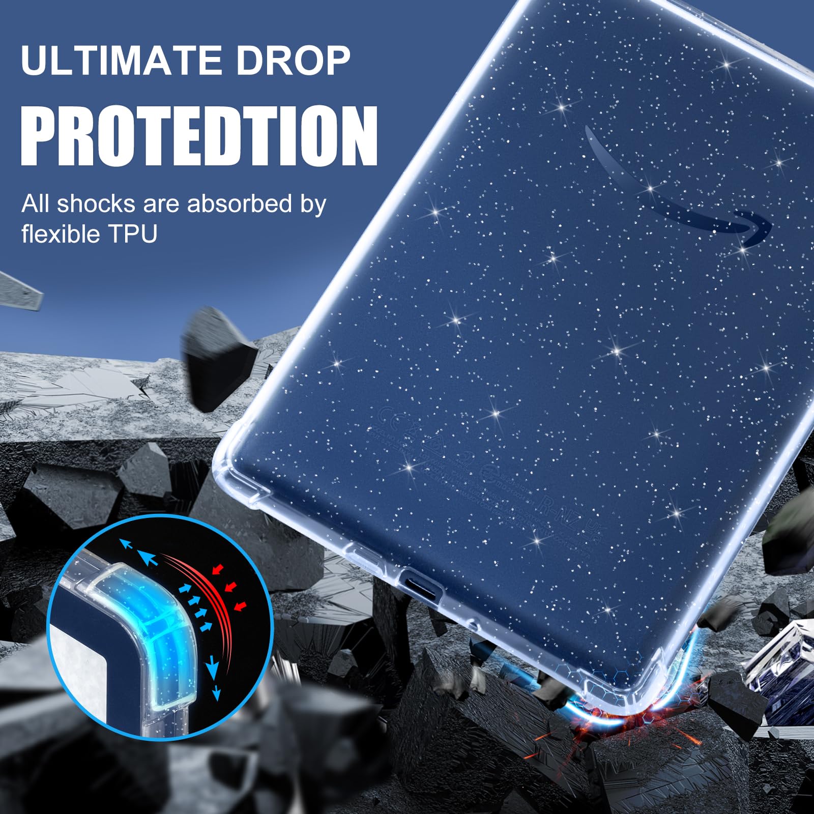 Cobak Clear Case For 6'' Kindle 11Th Generation 2022   Ultra Slim Soft Tpu Transparent Cover, Lightweight & Durable Protection