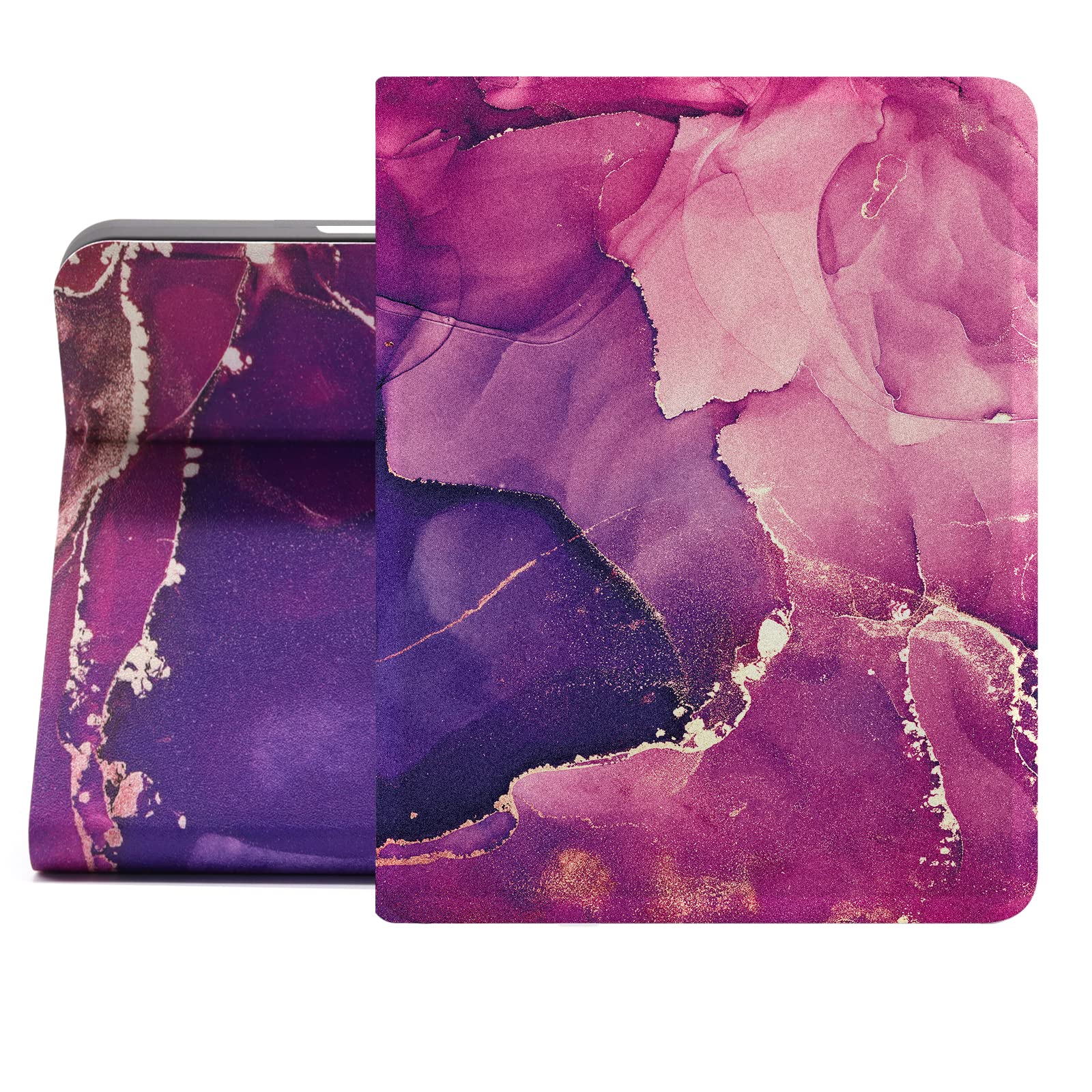 Berkin Arts Ipad Air 4Th/5Th Generation Case (10.9 Inch) Case 2020/2021 Folio Case Premium Leather Cover Synchromism Mauve Cinna