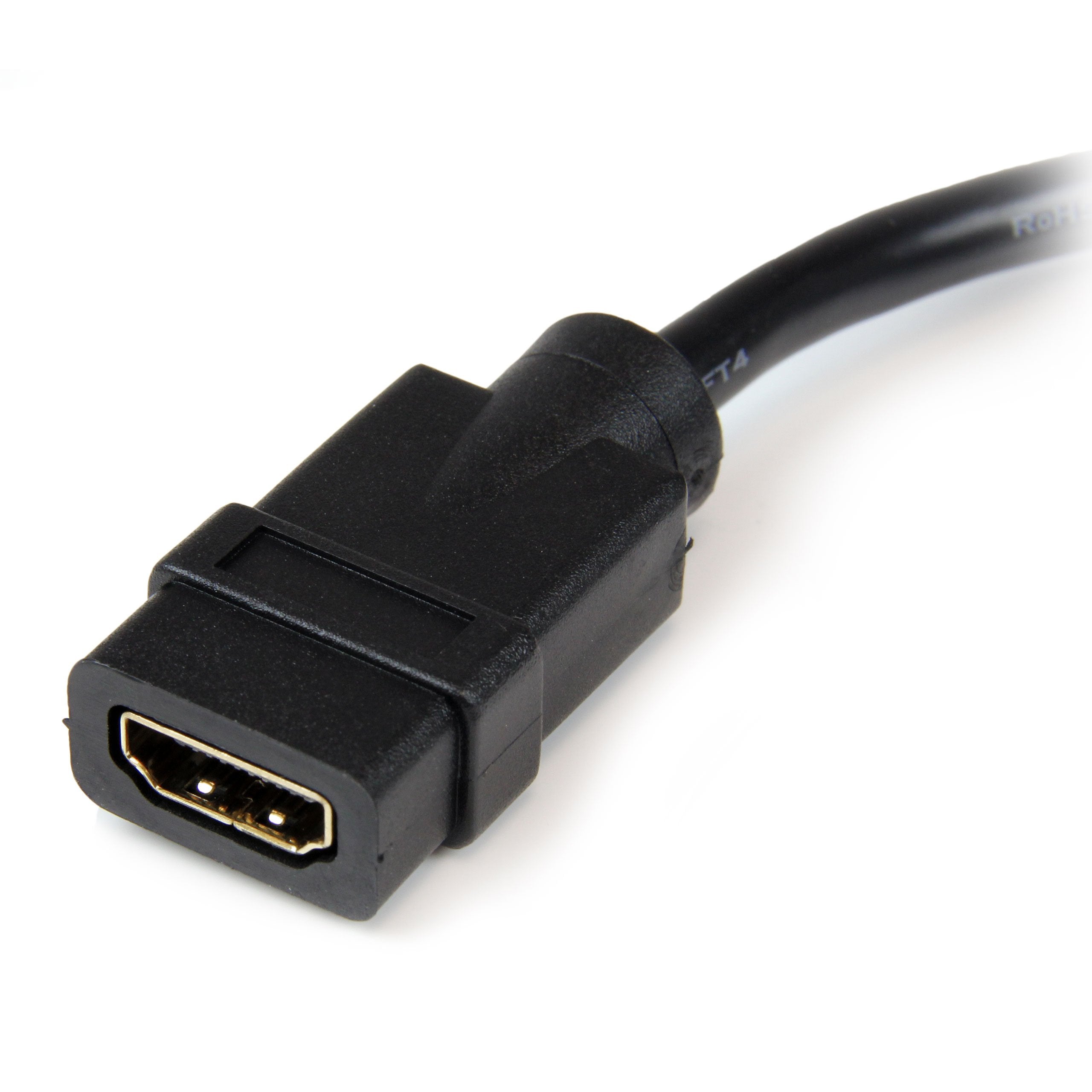 Startech.Com 8In Hdmi To Dvi D Video Cable Adapter   Hdmi Female To Dvi Male   Hdmi To Dvi Dongle Adapter Cable (Hddvifm8In),Bla