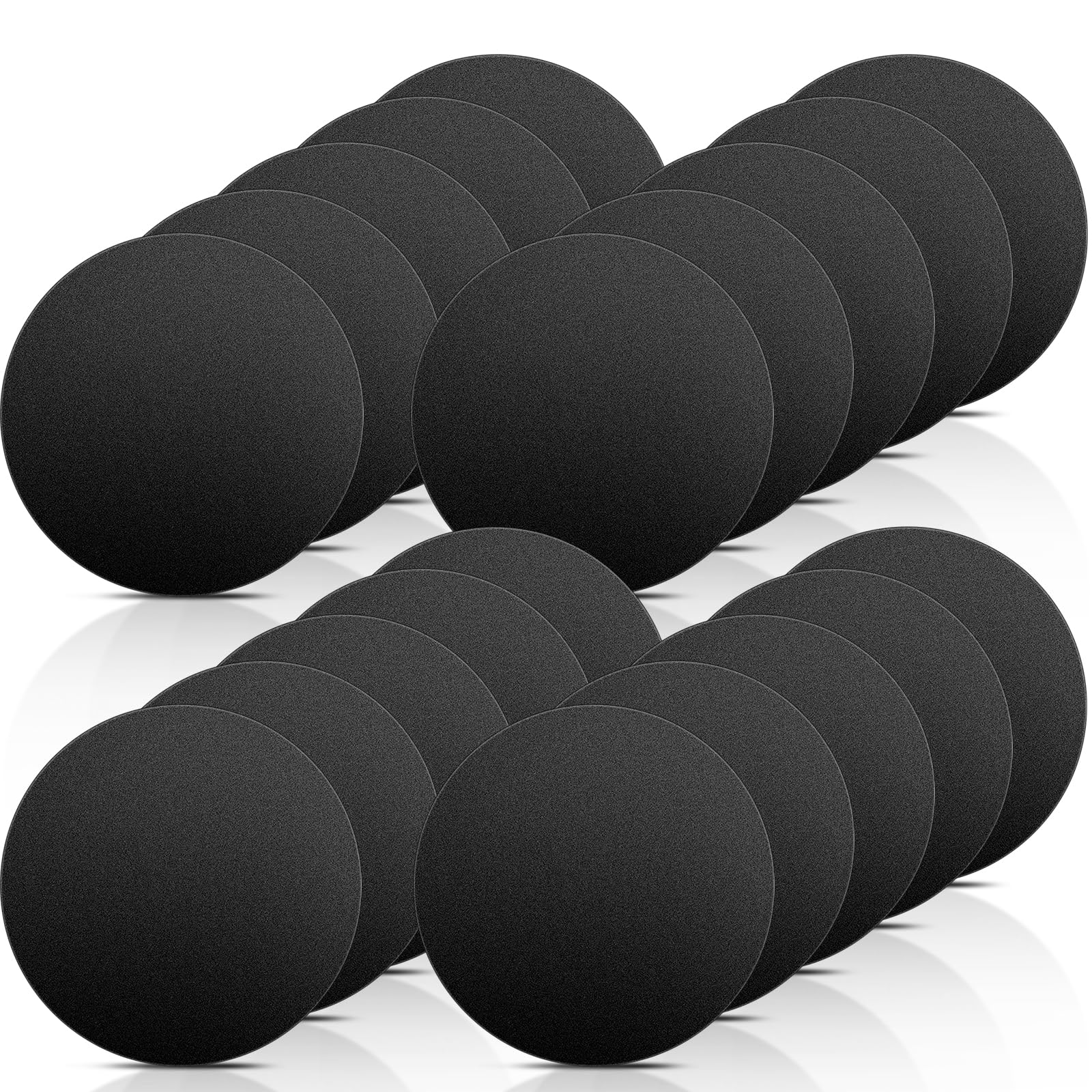 Fpmyb Universal Replacement Metal Plates Set, 20 Pack Mount Metal Plate With Adhesive For Phone Car Mount Holder Cradle, Black R