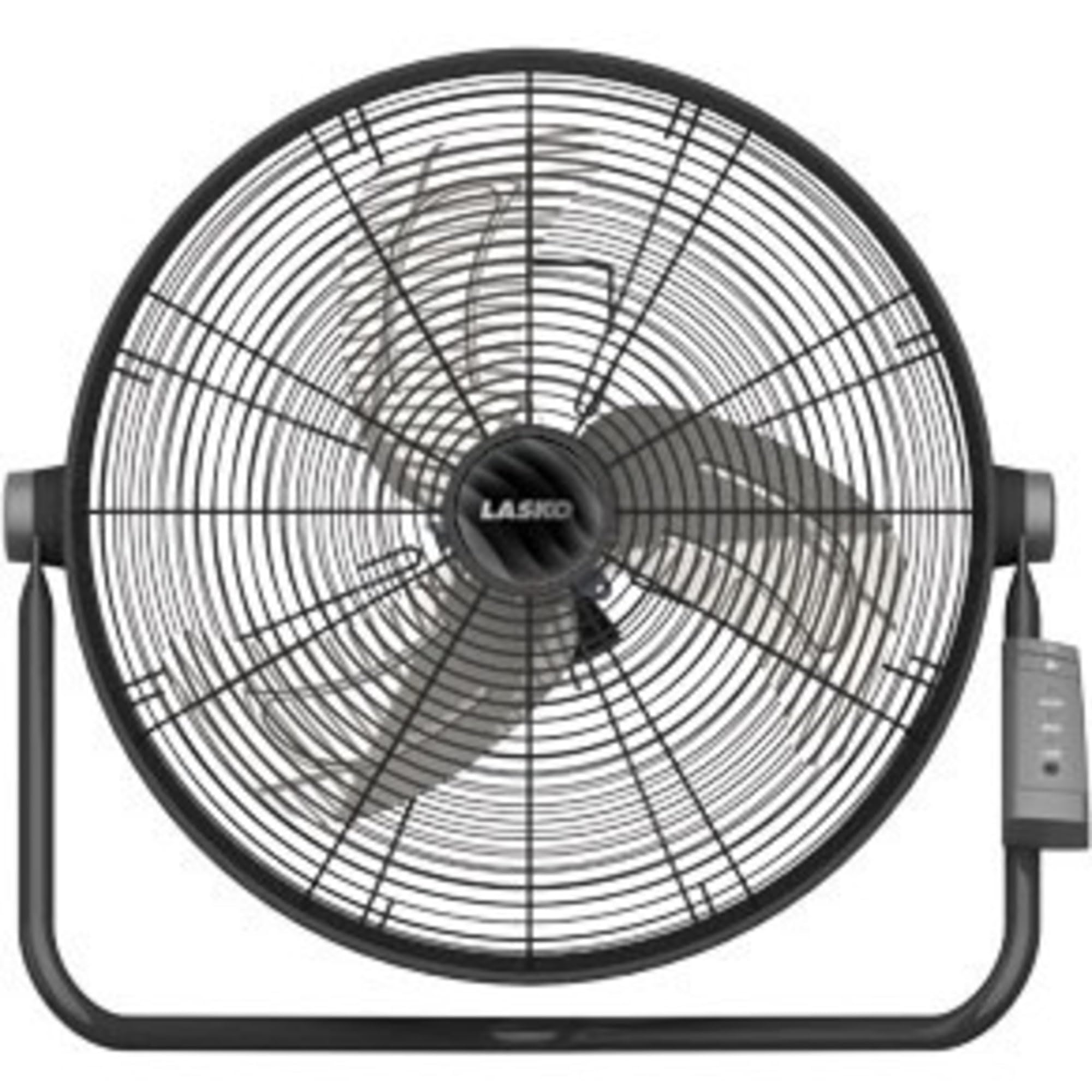 Lasko 20'' High Velocity Fan With Remote Control, Black