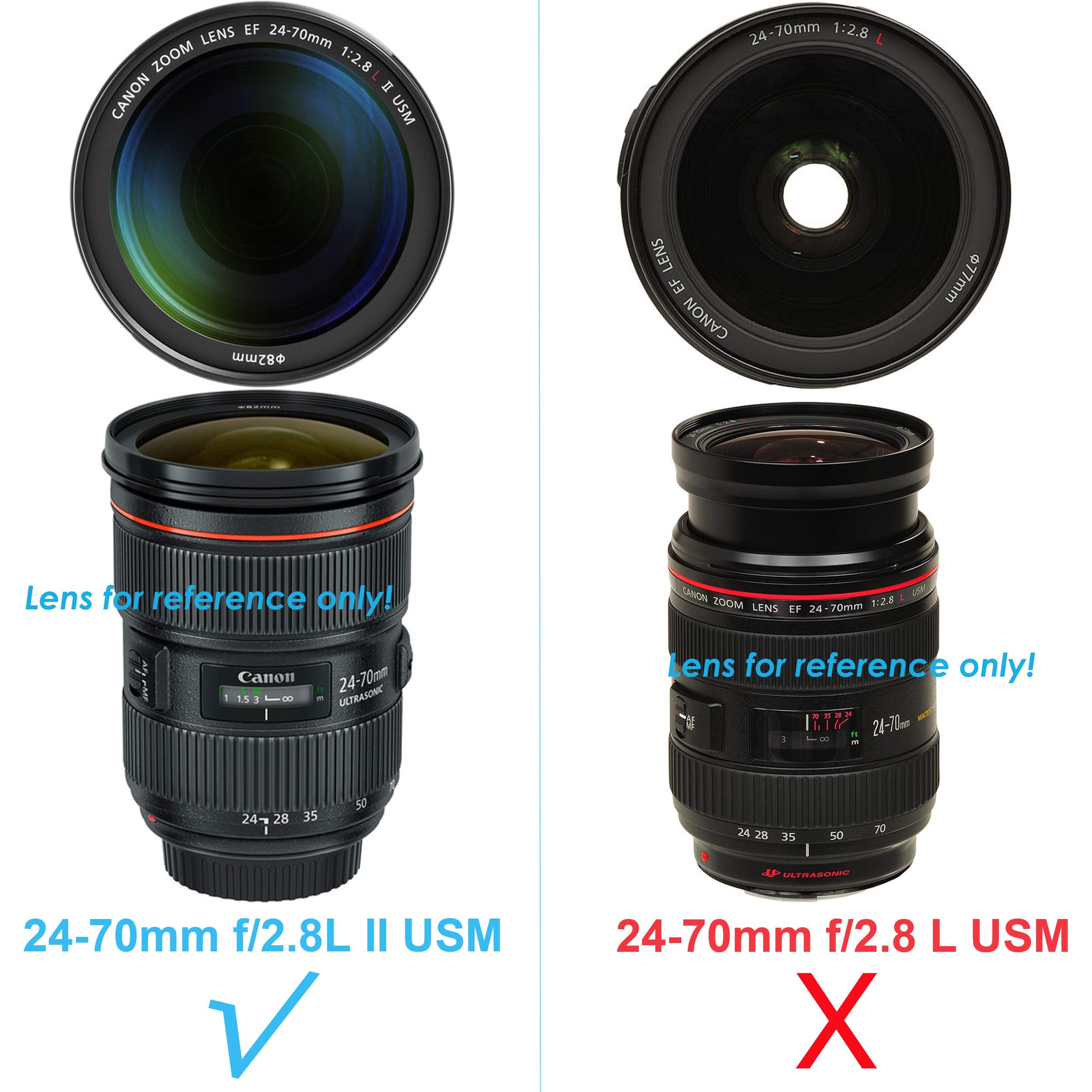 Fotasy Dedicated Tulip Bayonet Lens Hood For Canon Ef 24 70Mm F/2.8L Ii Usm Lens, Canon 24 70Mm 2.8 L Ii Lens Hood, Replacement