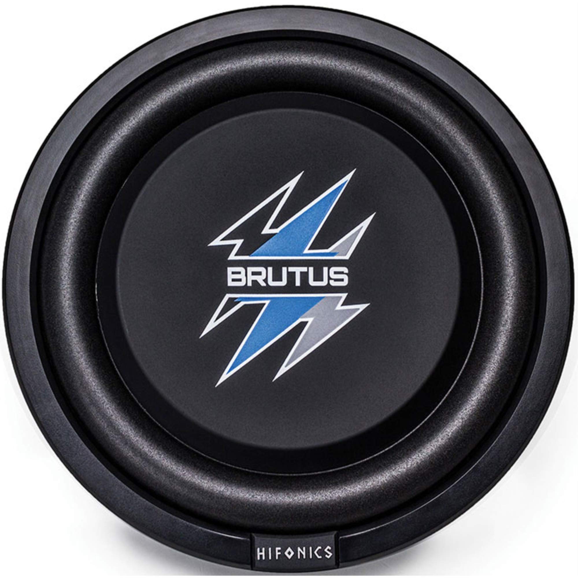 Hifonics Bxs8D4 Brutus Shallow Mount Subwoofer (Black)   8 Inch Subwoofer, 400 Watt, Car Audio System, 2 Inch Voice Coils, Uv Ru