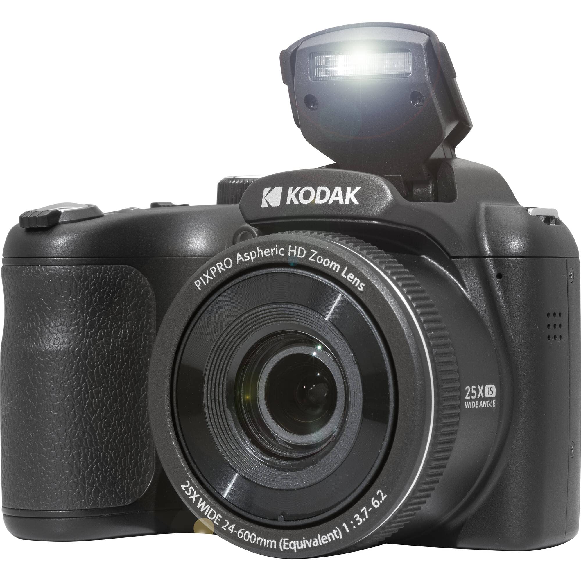 Kodak Pixpro Az255 Digital Camera (Black) Bundle With 32Gb Memory Card (2) + Digital Camera/Video Case (4 Items)