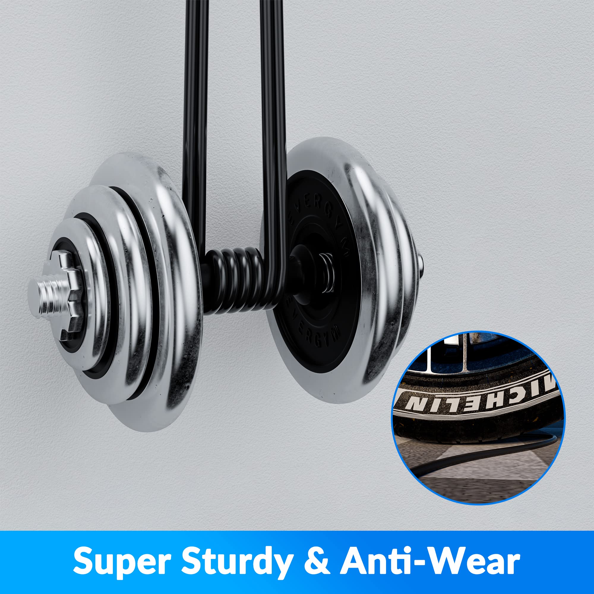 Adoreen Cat 6 Outdoor Ethernet Cable 150 Ft Black, High Speed Heavy Duty Long Internet Network Cable For Poe Camera Cat 5 5E Rj4