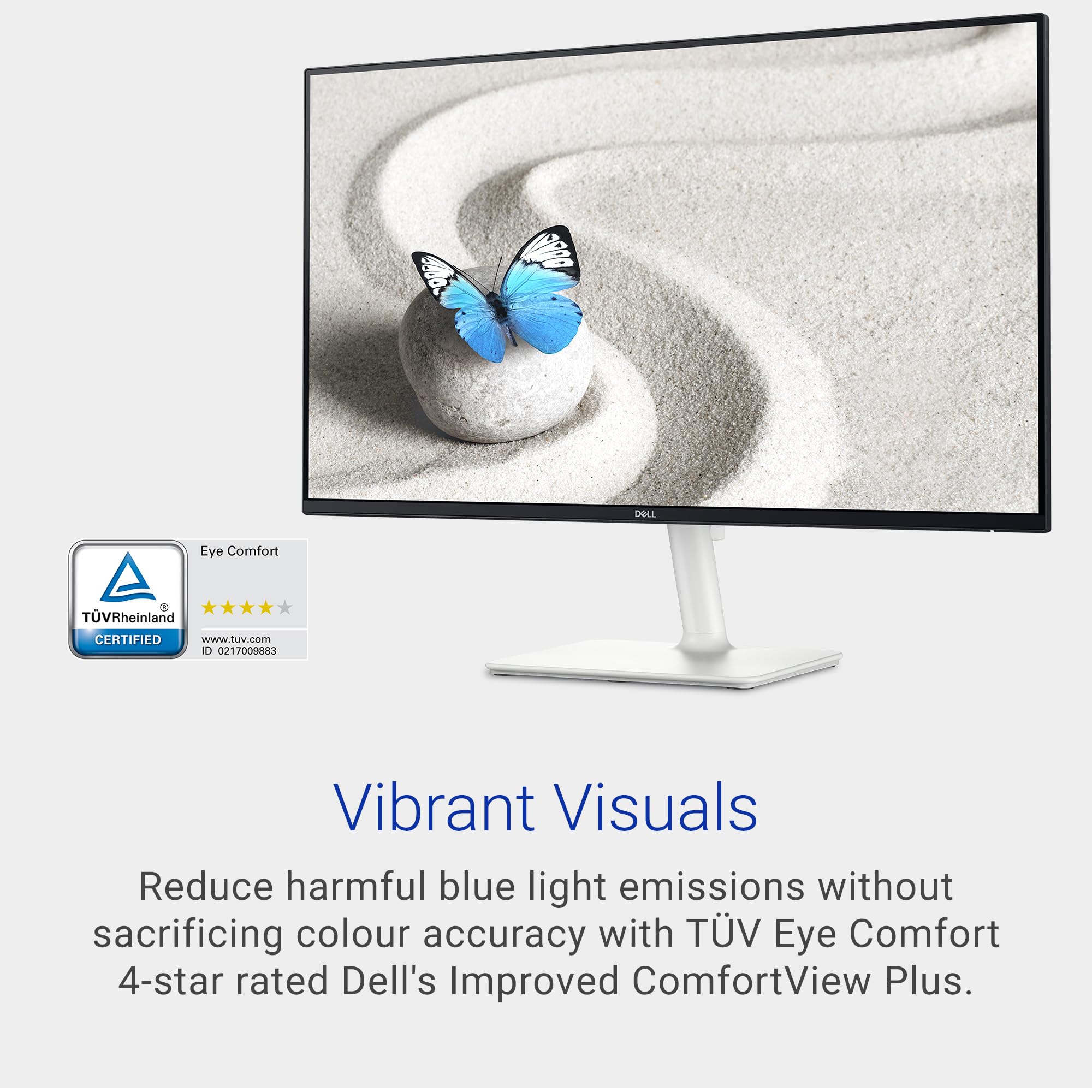 Dell S2725Ds Monitor   27 Inch, Qhd (2560X2440) Display, 100Hz Refresh Rate, 1500:1 Contrast Ratio, Tv Rheinland Eye Comfort 4 S
