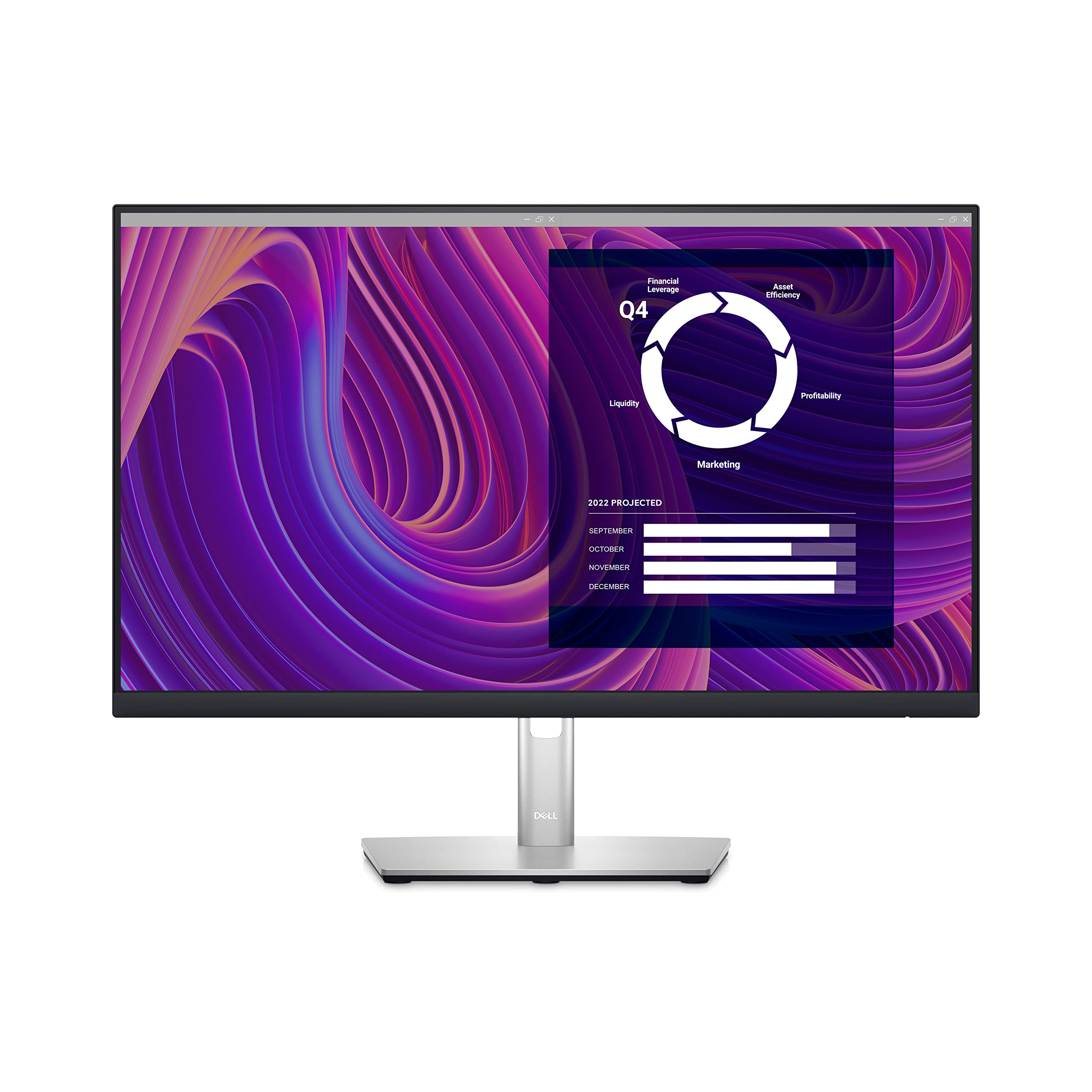 Dell P2423D Monitor - 23.80-inches QHD (2560 x 1440) 60Hz Display, sRGB 99%, 5ms Response Time, HDMI/DP/USB 3.2 Gen 1 Connectivi