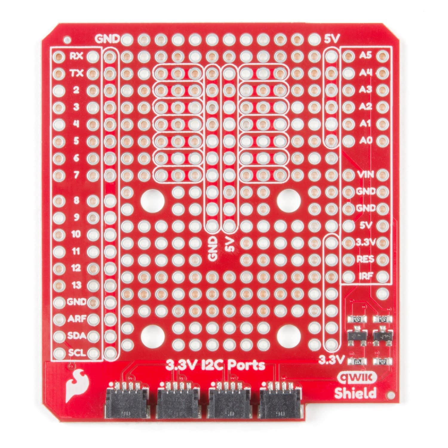 Sparkfun Qwiic Shield Compatible With Arduino-Simple To Incorporate Qwiic Connect System W/ R3 Footprint System I2C 4 Mounting P